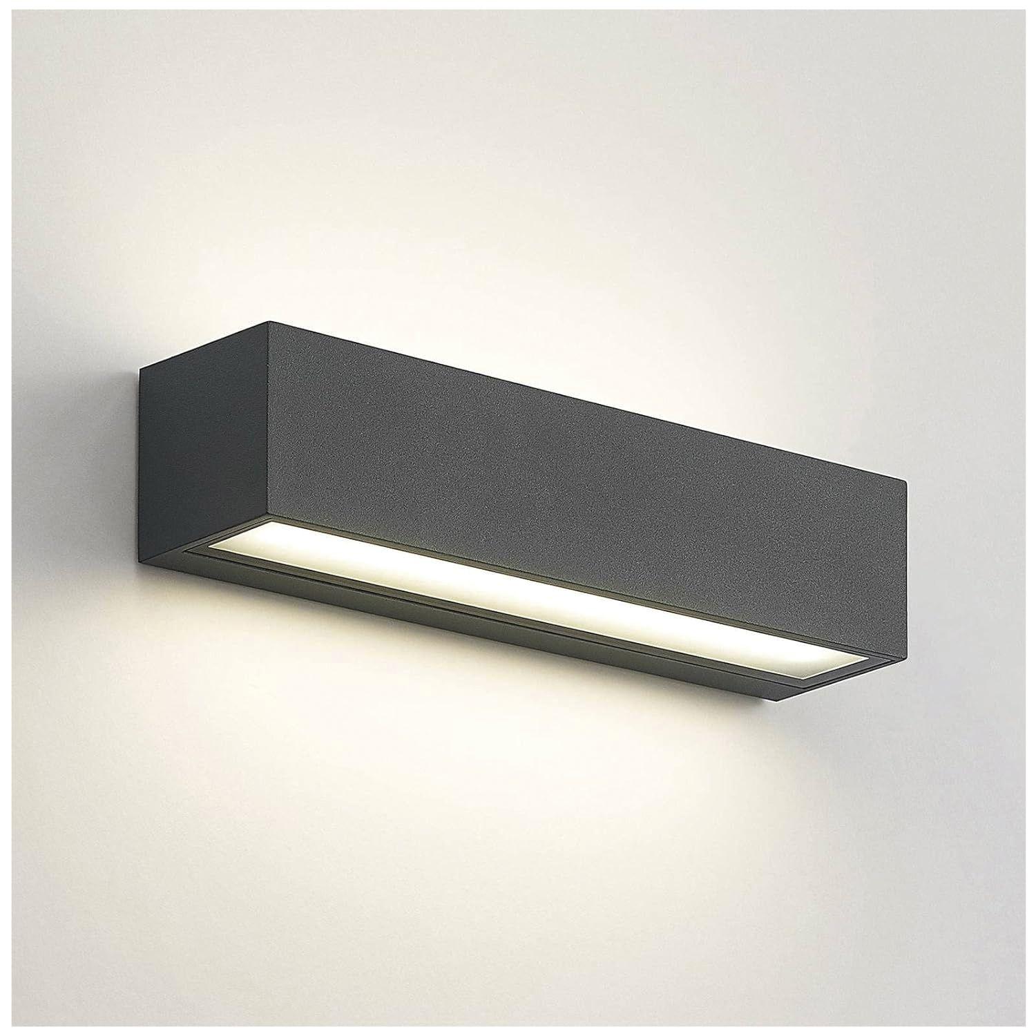 Apliqué de Pared LED Rectangular 18W Cálido Negro-1