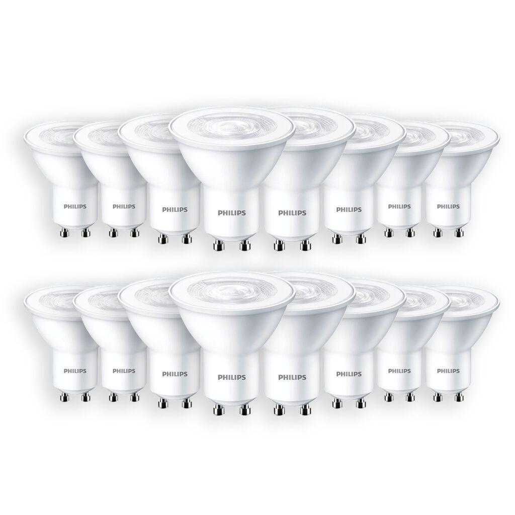 Pack 16 Ampolleta Philips Eco LED 3.8W GU10 - Cálido-0