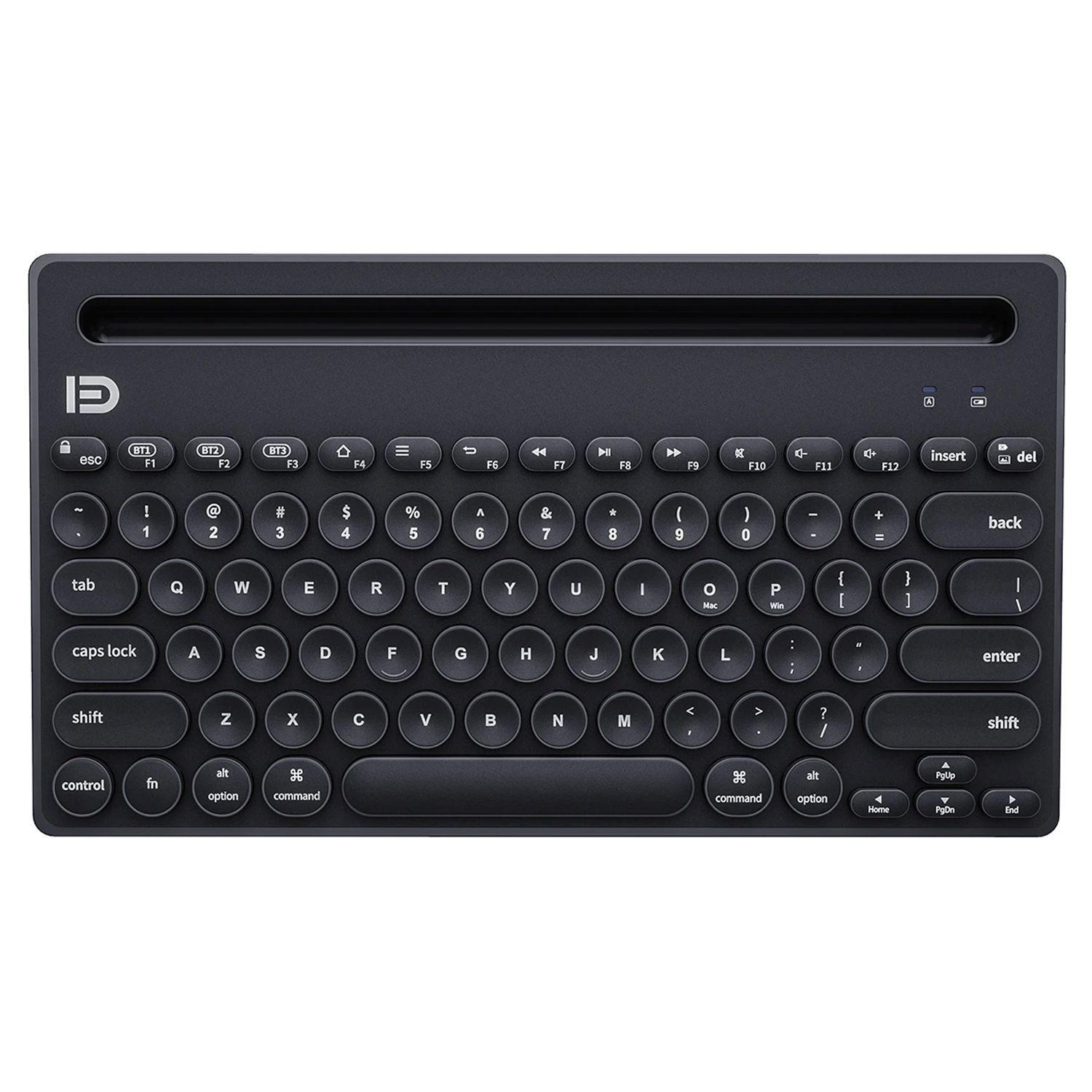 Teclado Bluetooth Retro formato español con letra ¨Ñ¨-0