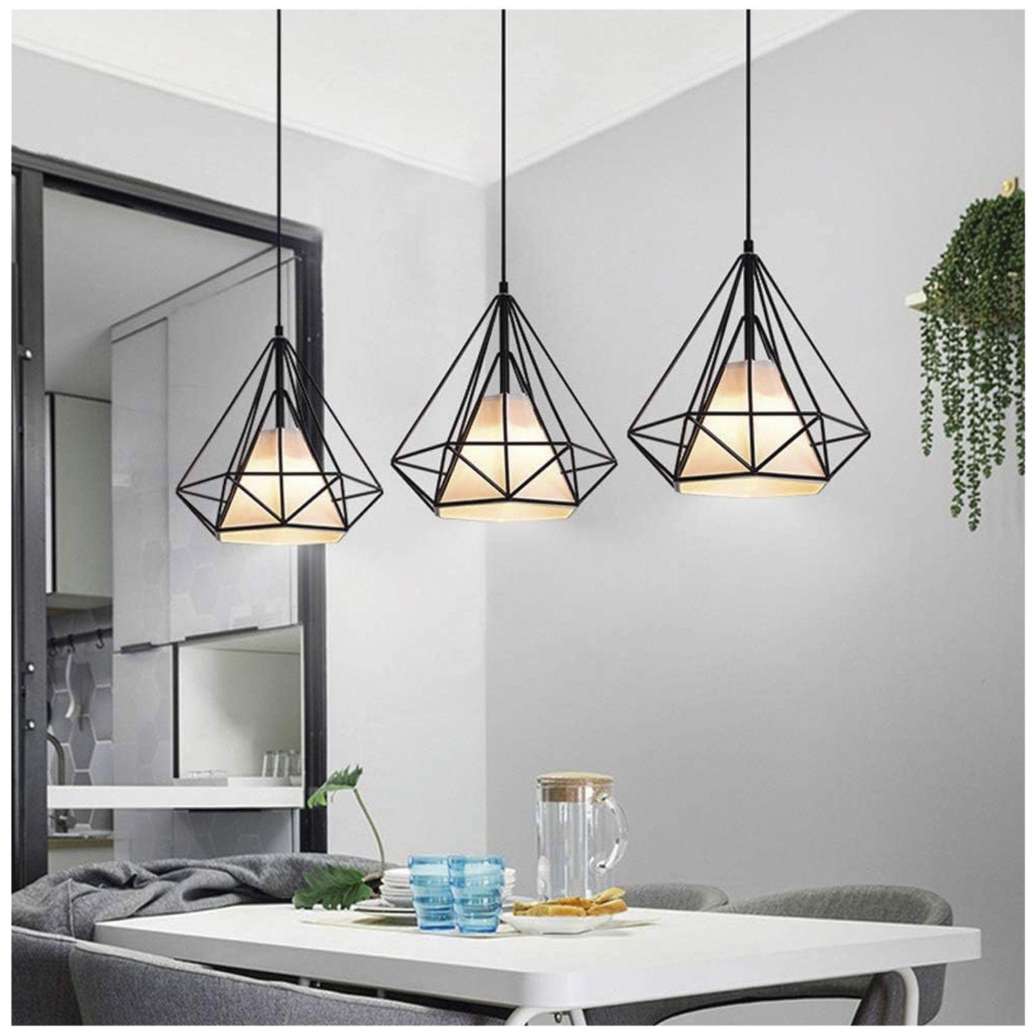 Lámpara Colgante Geométrica E-27 Ampolleta Fría-3