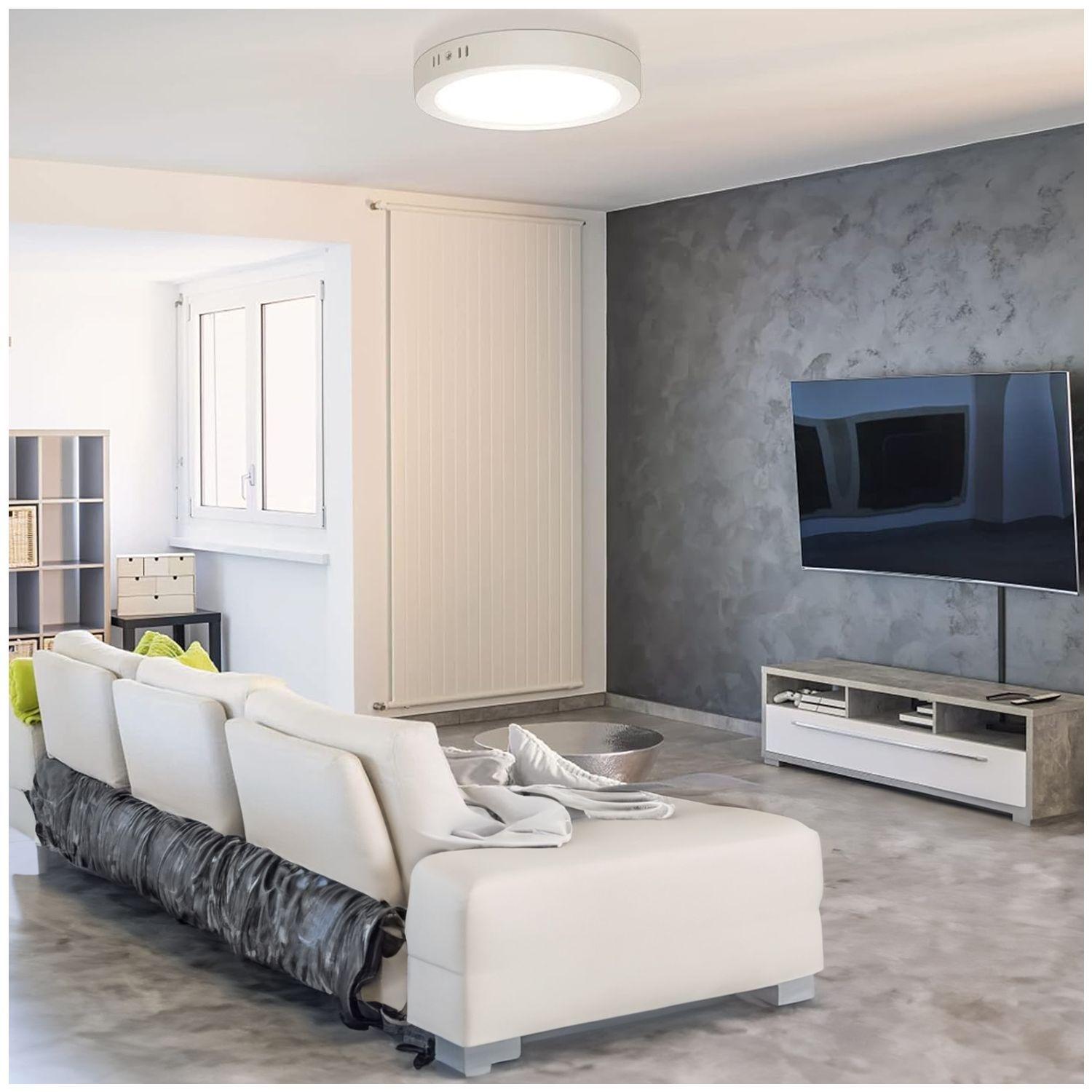 Pack 3 Paneles LED 18W Sobrepuesto Redondo DL252 G2 Philips - Cálido-7