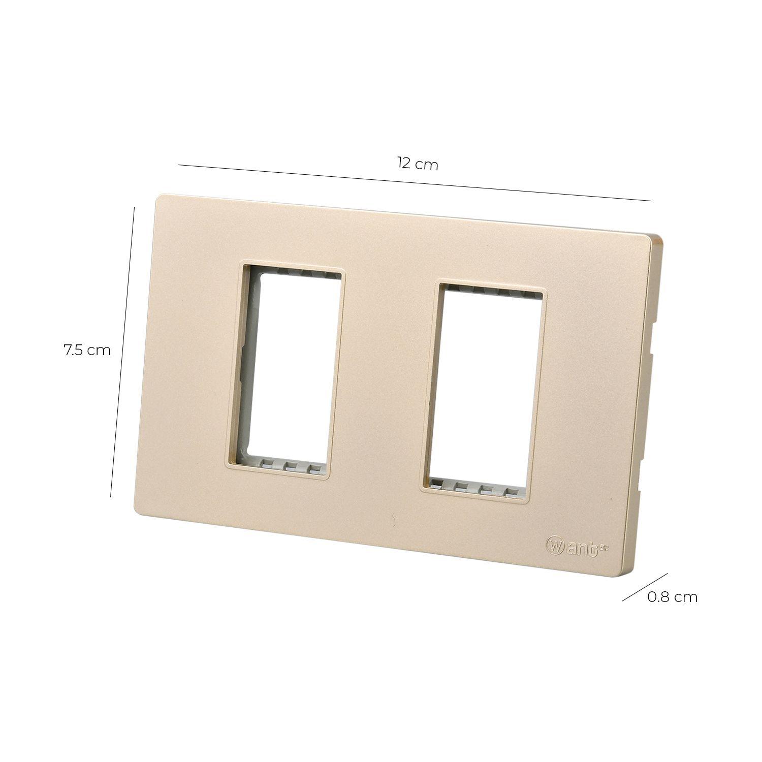 Pack 20 Placas Doble con Soporte Metálico - Dorado-2