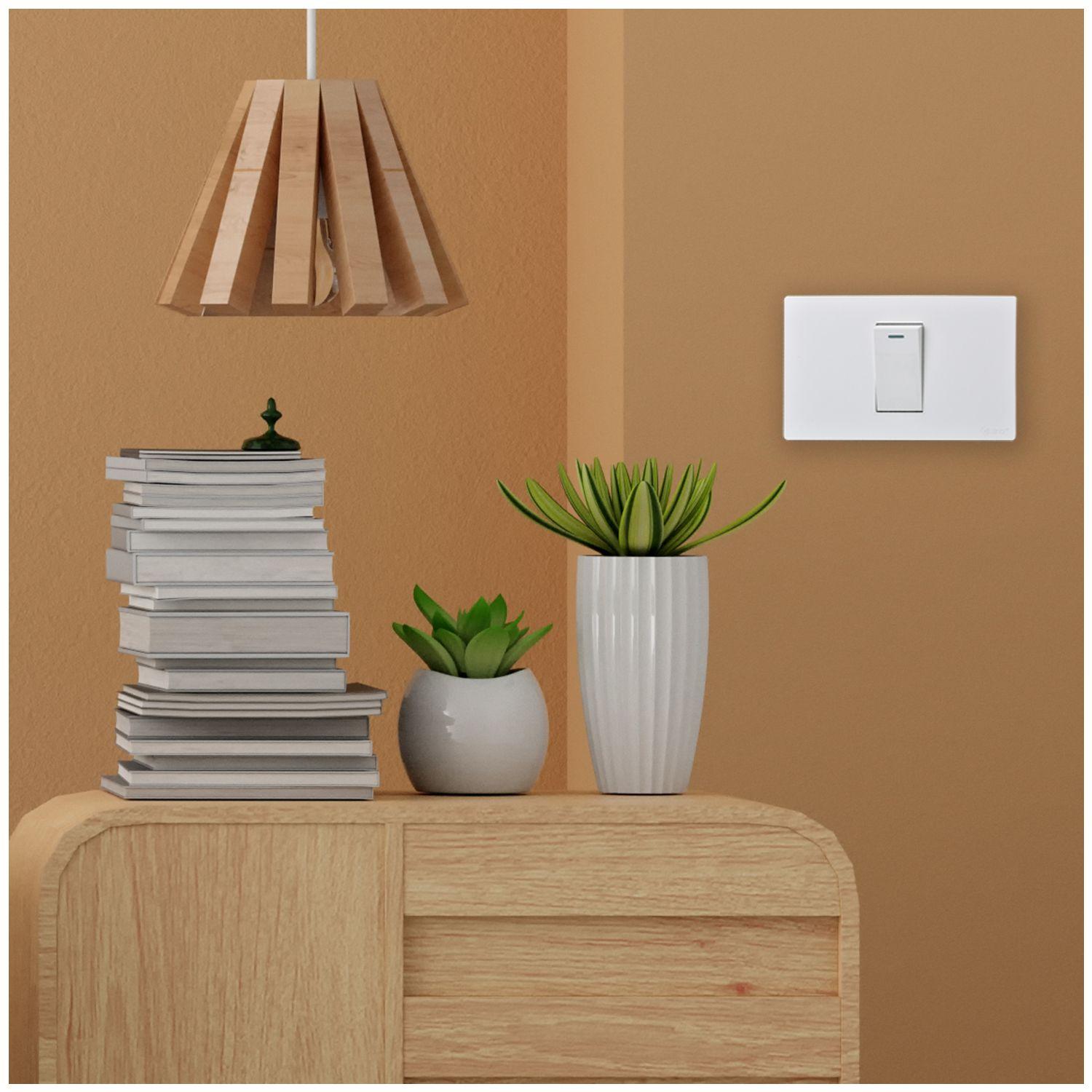 Pack 20 Módulo Interruptor Metálico 9/24 250V - Blanco-4