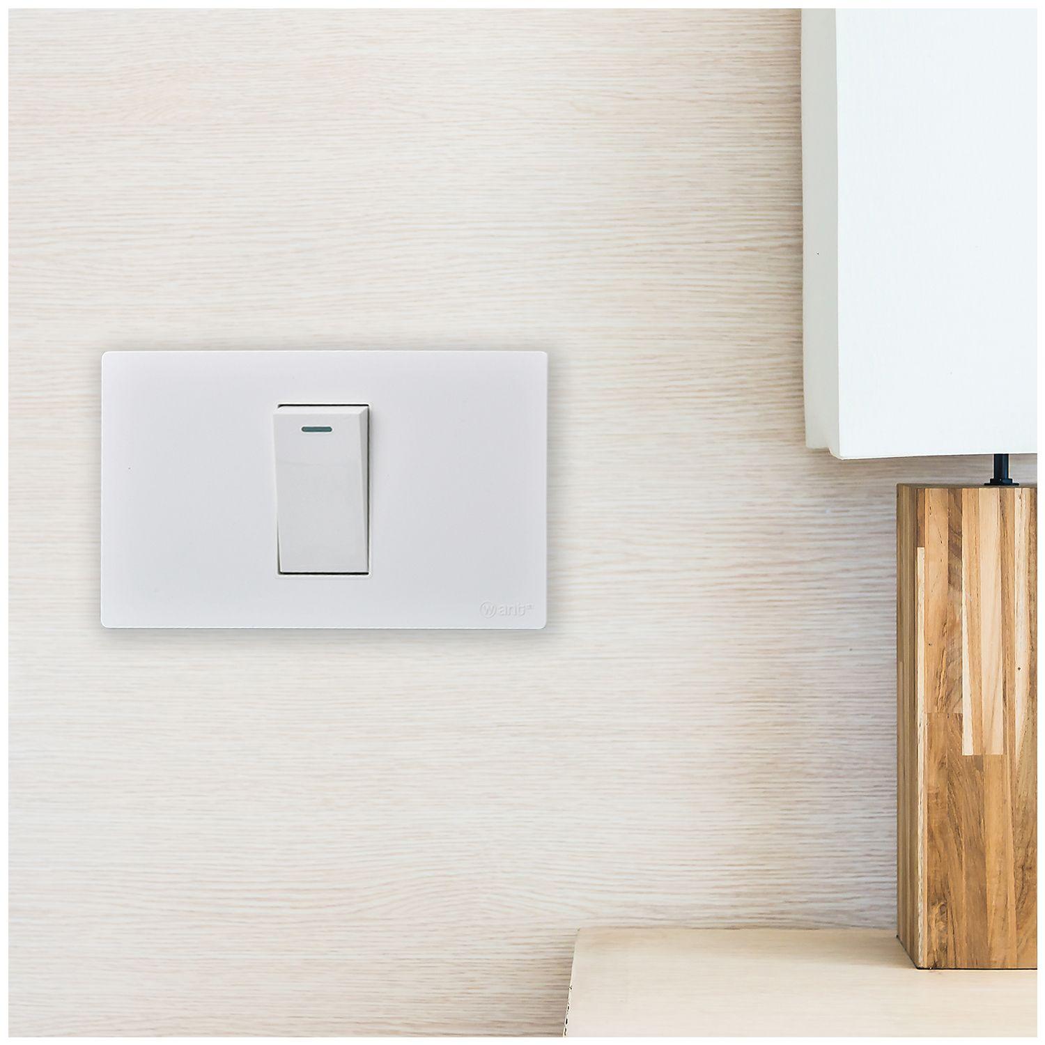 Pack 20 Módulo Interruptor Metálico 9/24 250V - Blanco-6