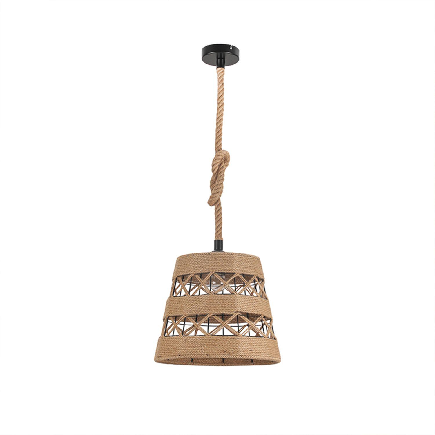 Lámpara Colgante E-27 Estilo Boho Incluye Ampolleta Cálida-0