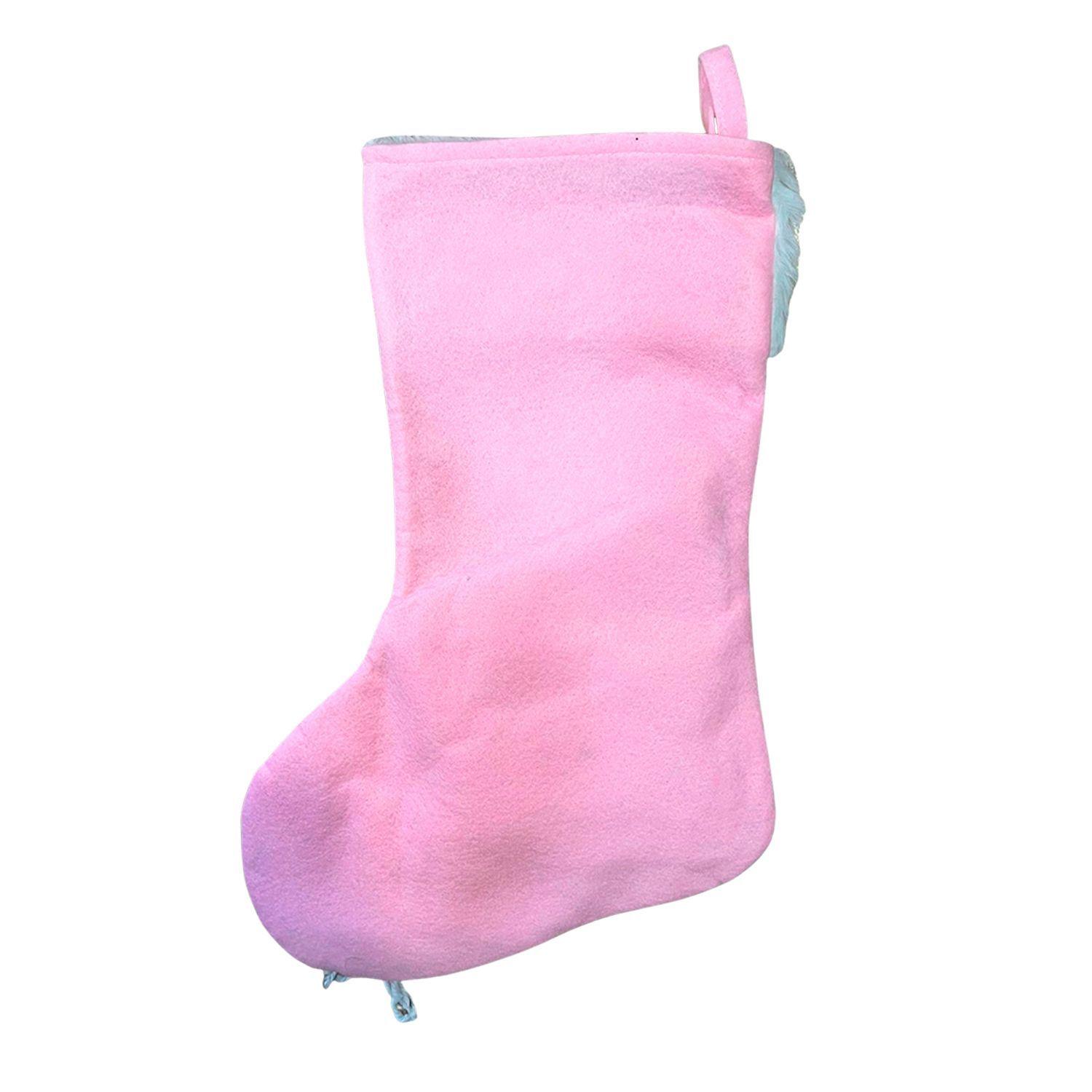 Bota Decorativa Navideña Rosada 43 cms-2