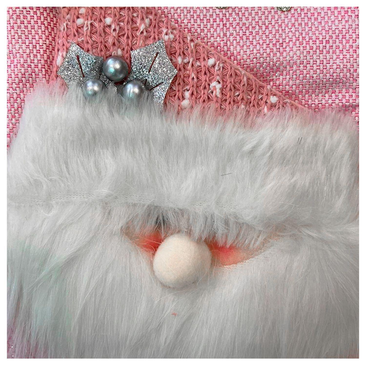 Bota Decorativa Navideña Rosada 43 cms-4