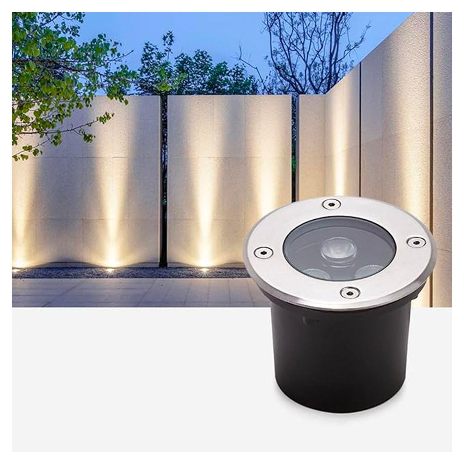 Foco LED De Piso 3W Luz Cálida IP 67-3