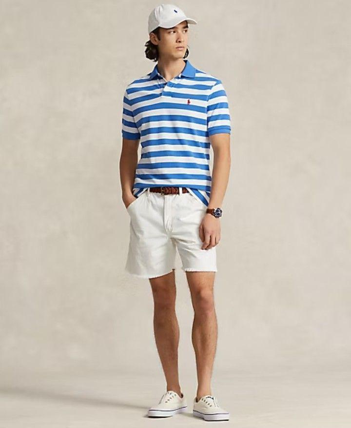 Polera Polo Ralph Lauren Custom Slim Fit Piqu Talla L-3