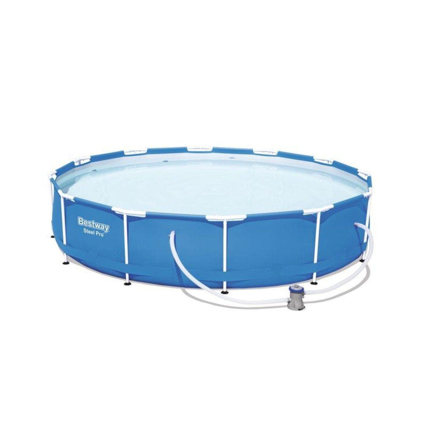 Piscina Estructural Bestway 305 x 76 cm Redonda con Bomba Filtro -0