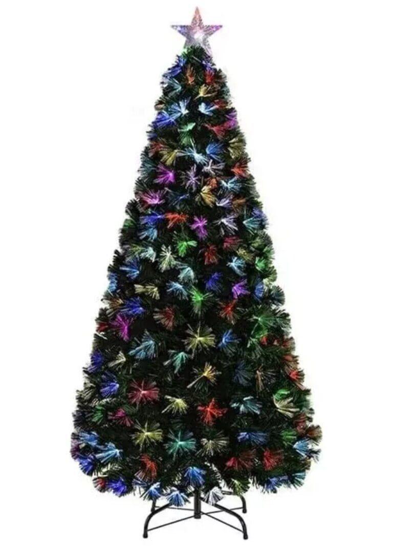 Arbol de Navidad 210 CM con Luces Led Colores Canadá Verde-0