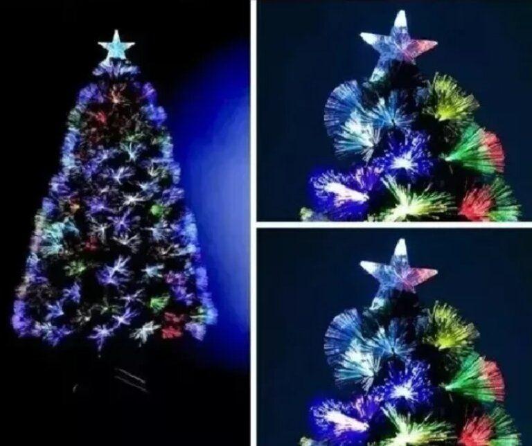 Arbol de Navidad 210 CM con Luces Led Colores Canadá Verde-1