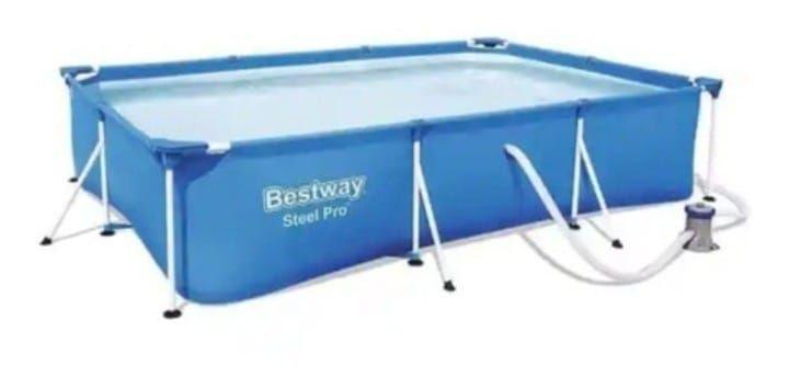 Piscina Estructural Bestway 300x201x66 cm con Bomba Filtro -0