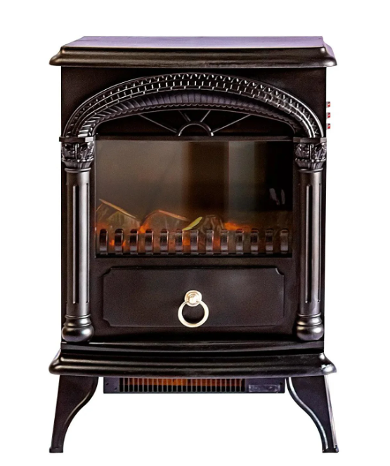 Chimenea Eléctrica Vintage Regulable Efecto Llama Real 3 D-0