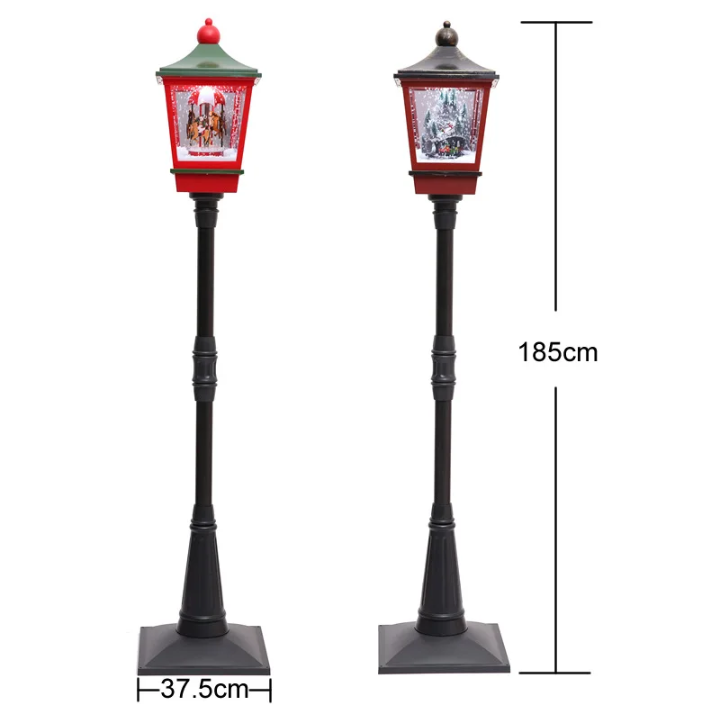 Faro de Navidad 190 cm Musical con Nieve-1