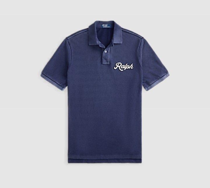 Polera Polo Ralph Lauren Custom Fit Pique Azul Cobalto Talla M-2