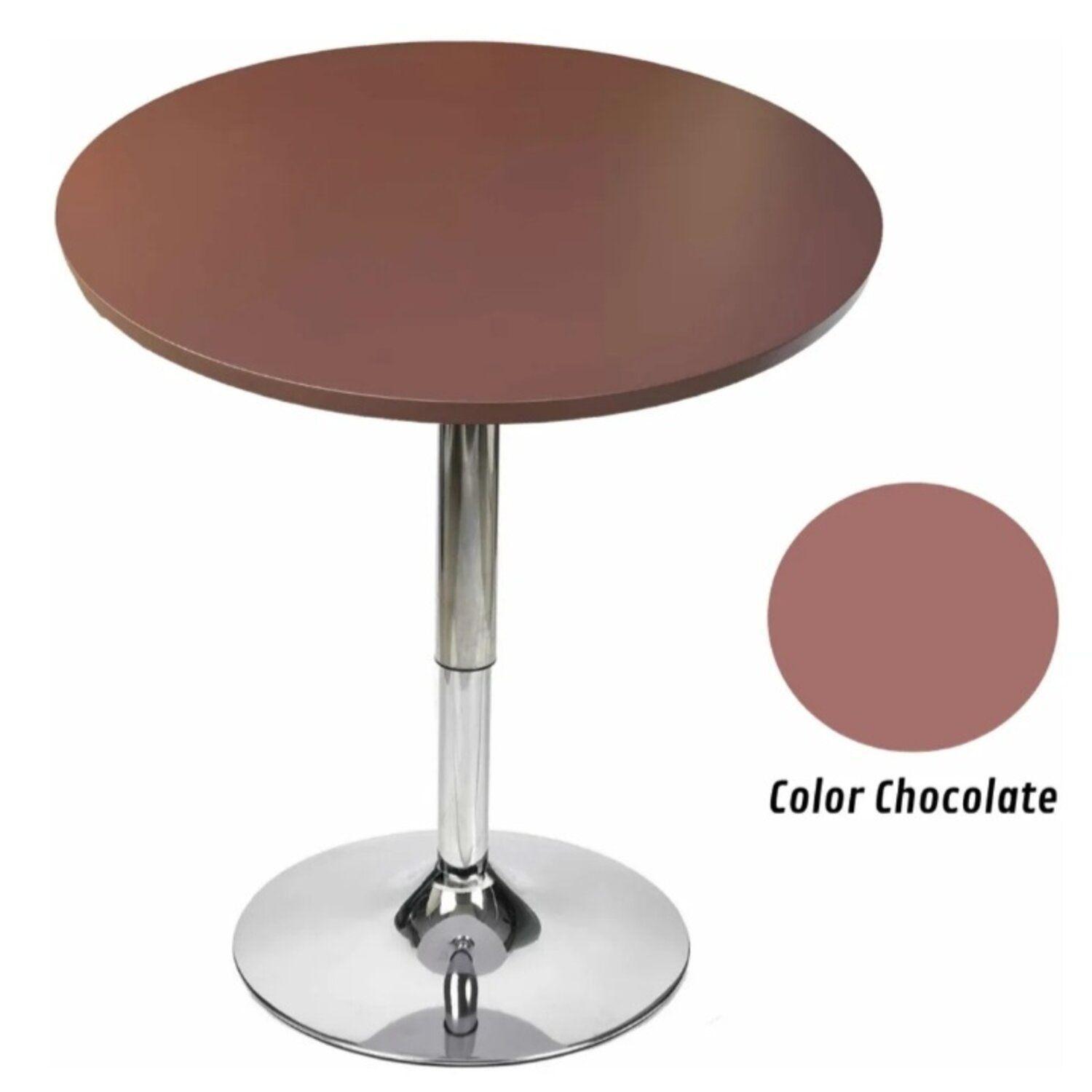 Mesa Bar de Altura Regulable 60 CM MDF CAFÉ-2