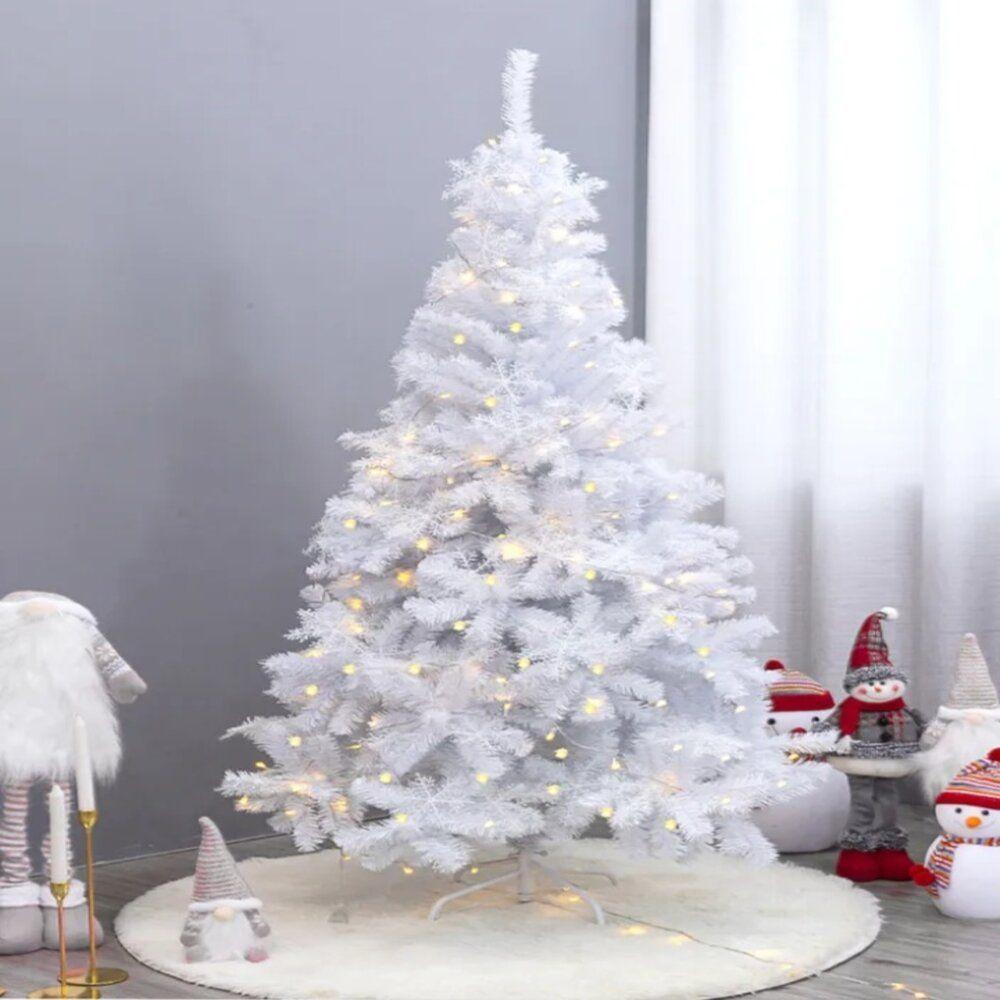 Arbol de Navidad 240 CM Blanco Modelo Bavaria -1