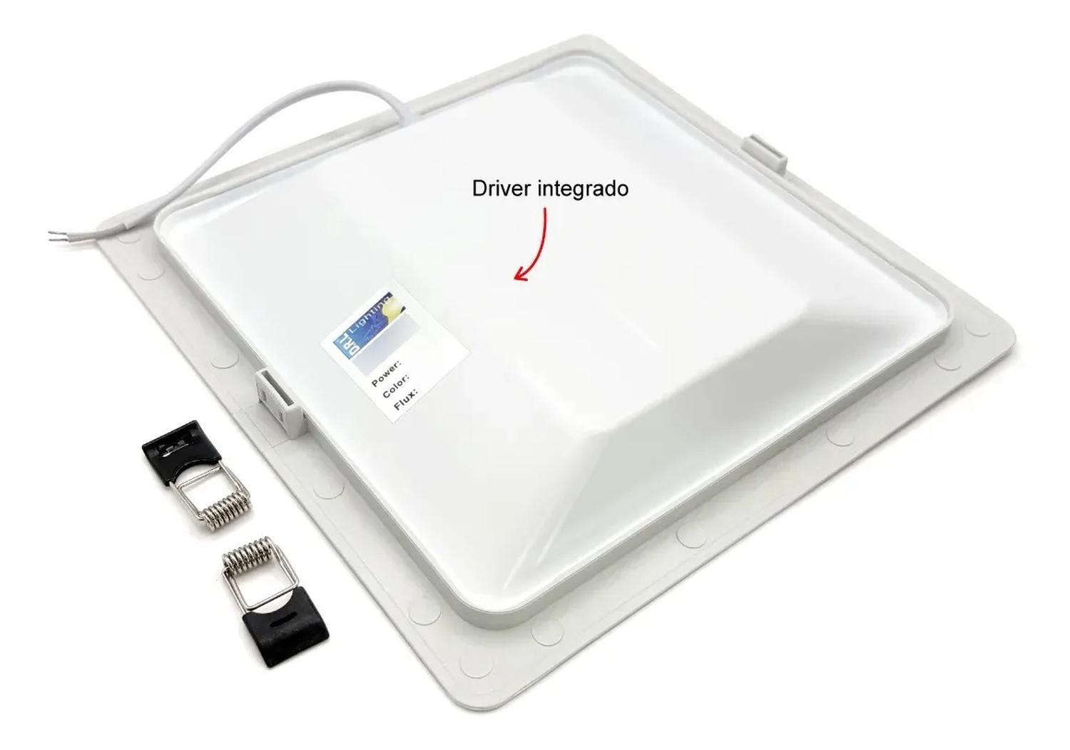 Panel Led Foco Plafón Backlite Emb Cuadrado 18w 4500k Blanco-3