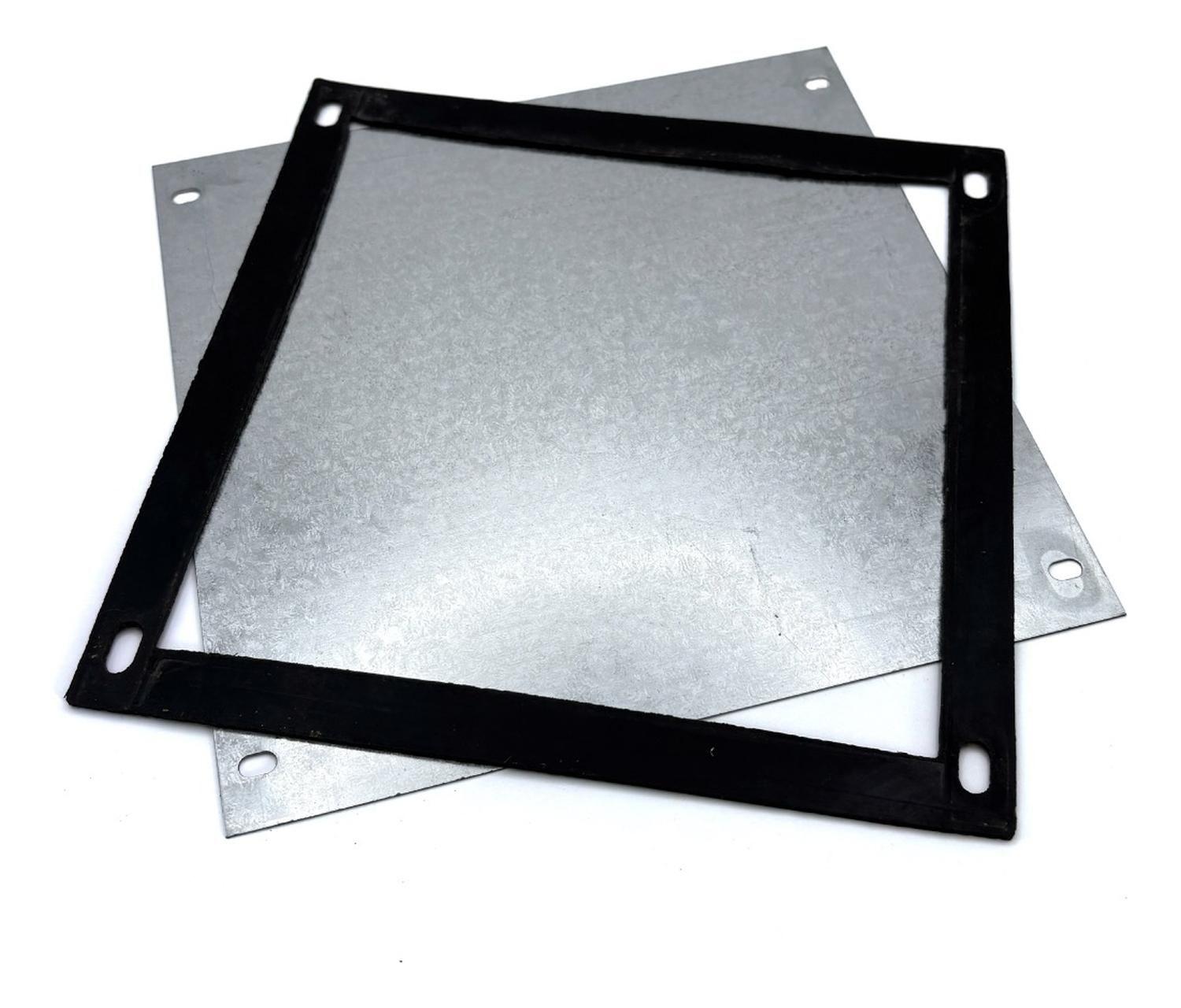 Pack 2 Caja Estanca Metálica Pre-galva C/sello 200x200x100mm Galvanizada-3