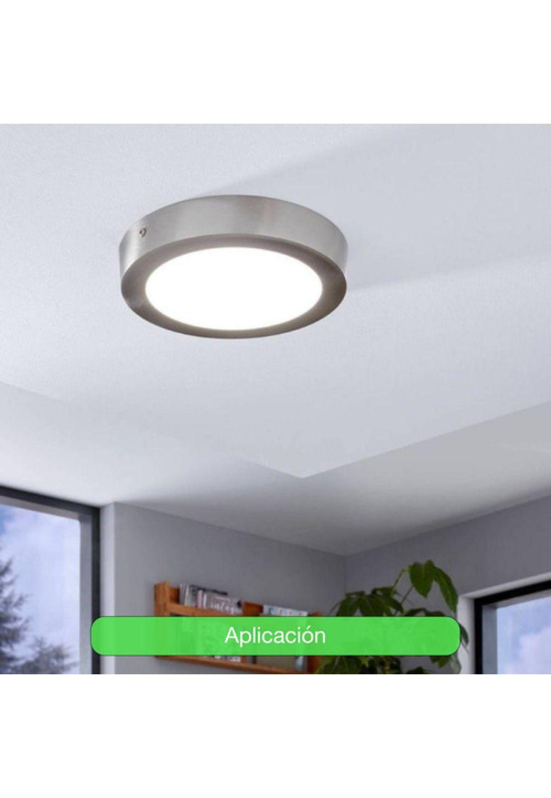 Pack 2 Panel Led Sobrepuesto Redondo Satinado 12w Luz Neutra Satinado-4