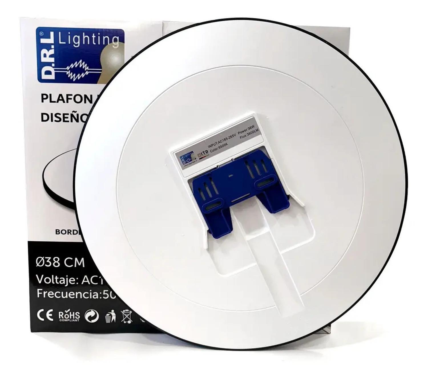 Foco Led Plafon Itd Redondo 36w Ip54 Baño Cocina Luz Blanca-6