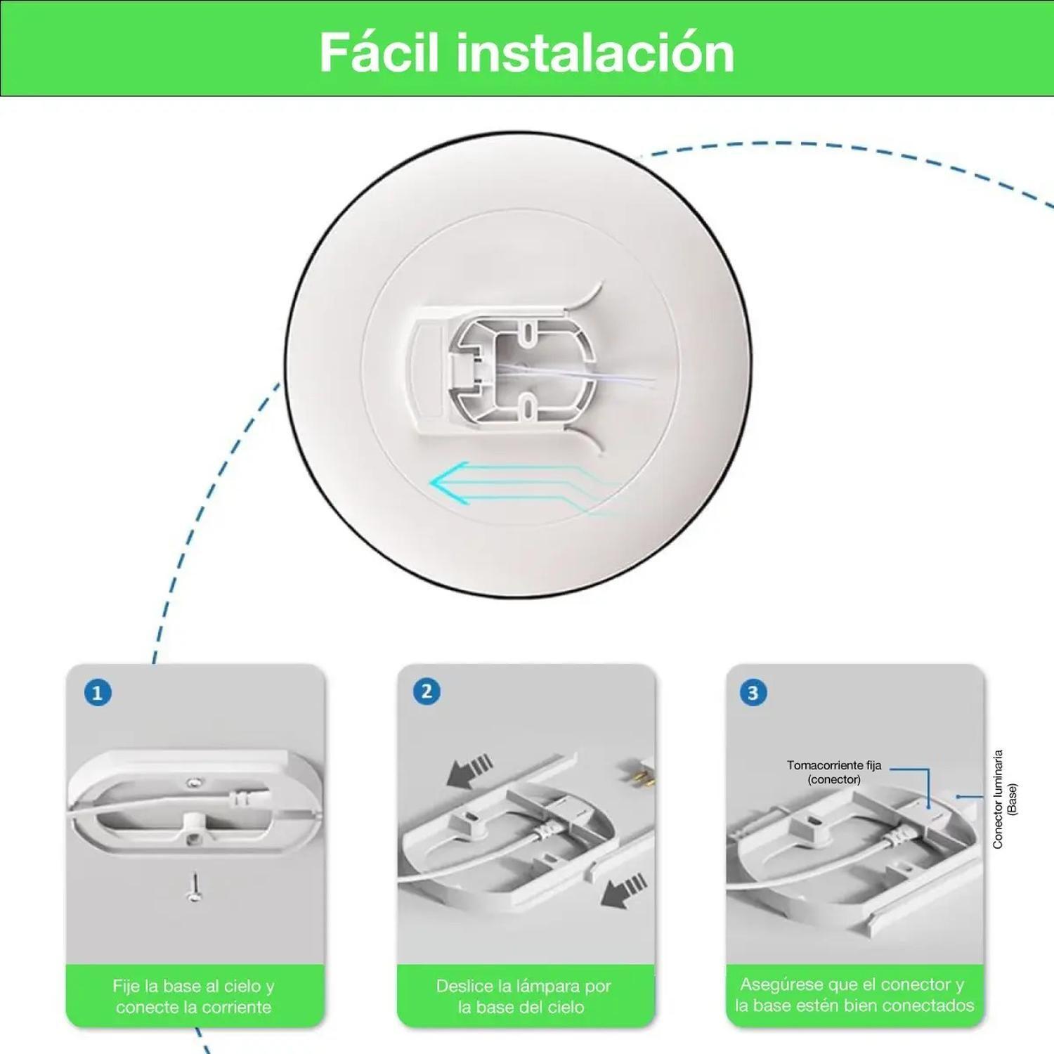 Foco Led Plafon Itd Redondo 36w Ip54 Baño Cocina Luz Blanca-6