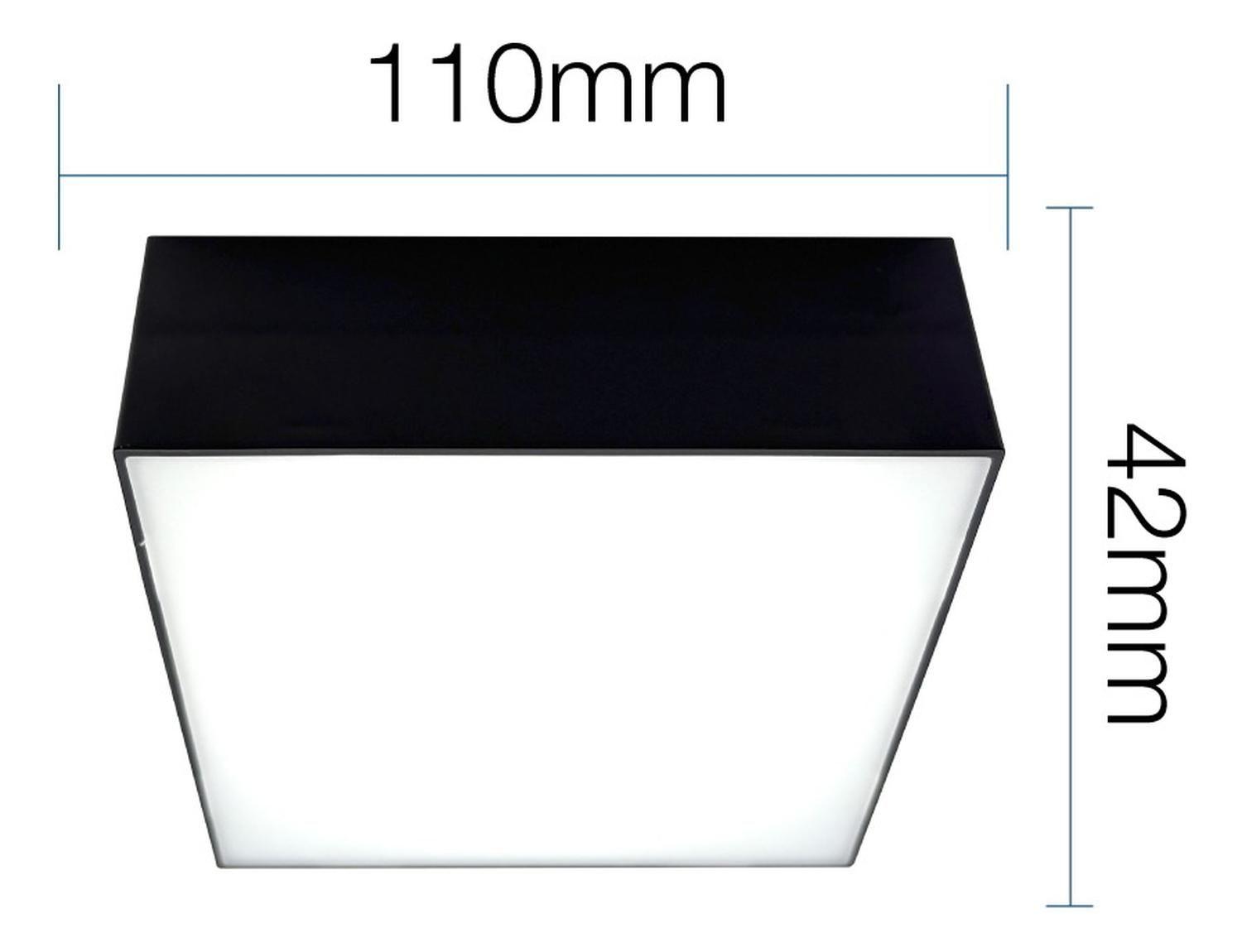 Foco Plafon Panel Led Cuadrado Sobrepuest Itd Deco 12w 6000k-4