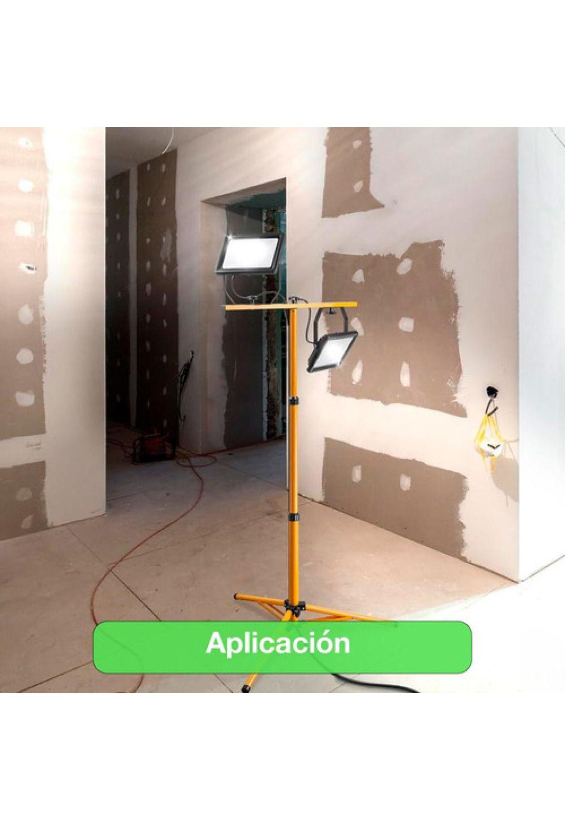 Proyector Led Con Trípode 1x30w Ip65 Luz Fría Certificado Amarillo Blanco Frío-8