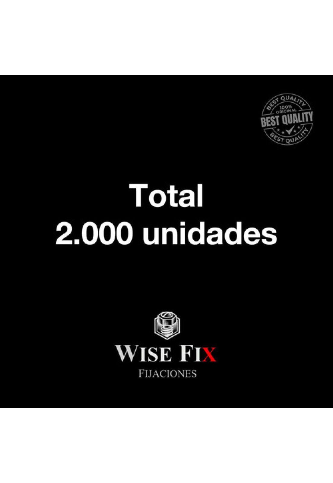 2 Cajas de Tornillo Lenteja Wisefix P/fina Zincado 8x1/2 2000-4