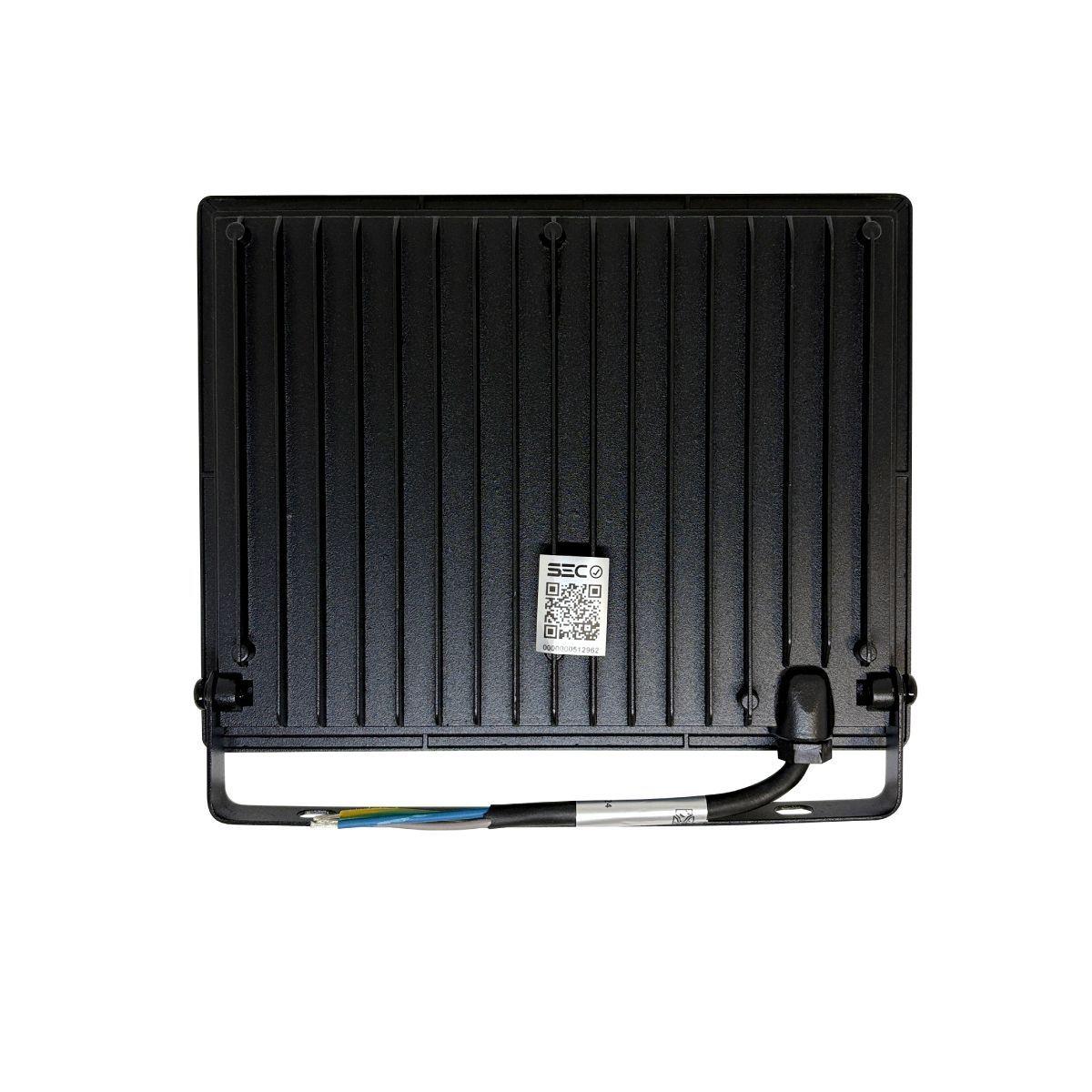 Pack 2 Foco Proyector Led Reflector 100w Ip65 Ik08 Fría Sec Negro Blanco Frío.-2