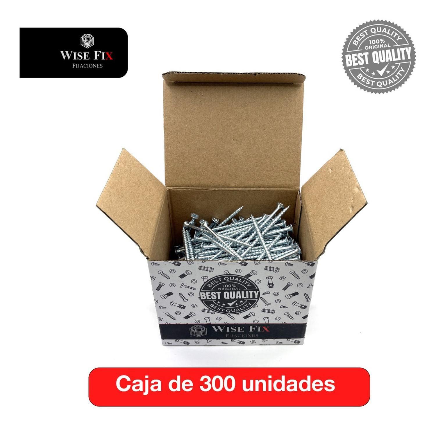 Tornillo Volcanita Wisefix P/fina Crs Zincado 8x3 300u-3