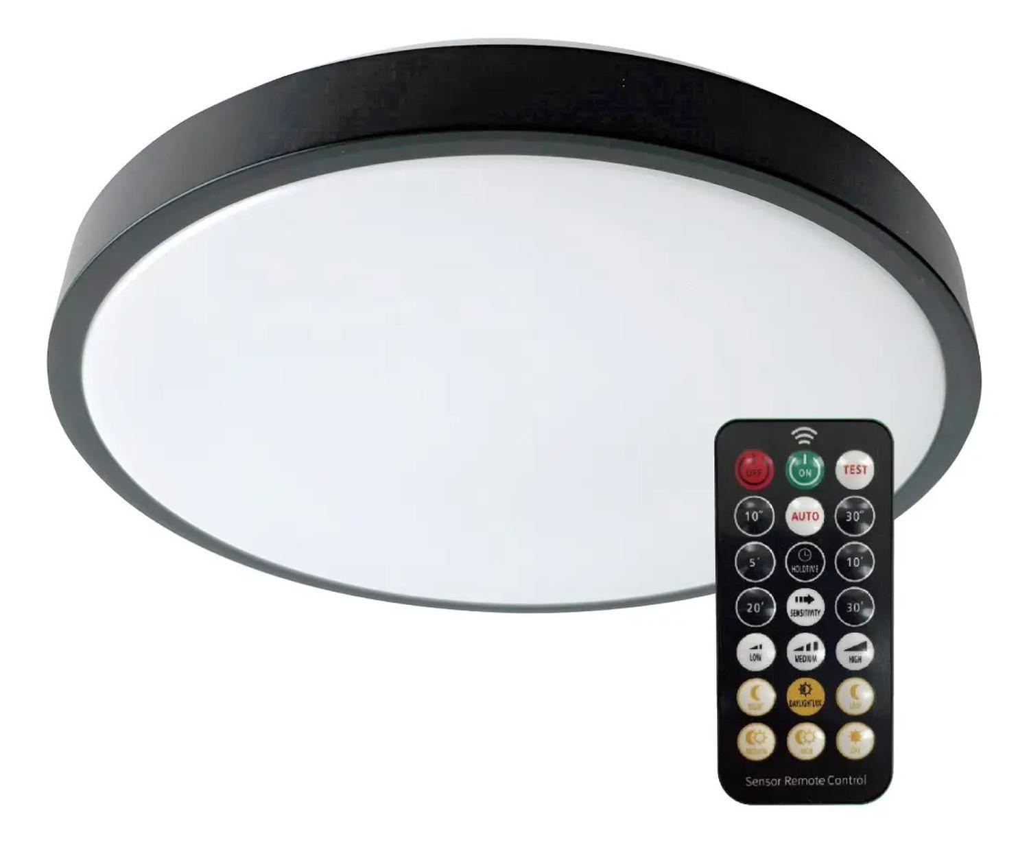 Foco Led Plafon Itd Sob. Redondo 18w Sensor Y Control Ip44-2