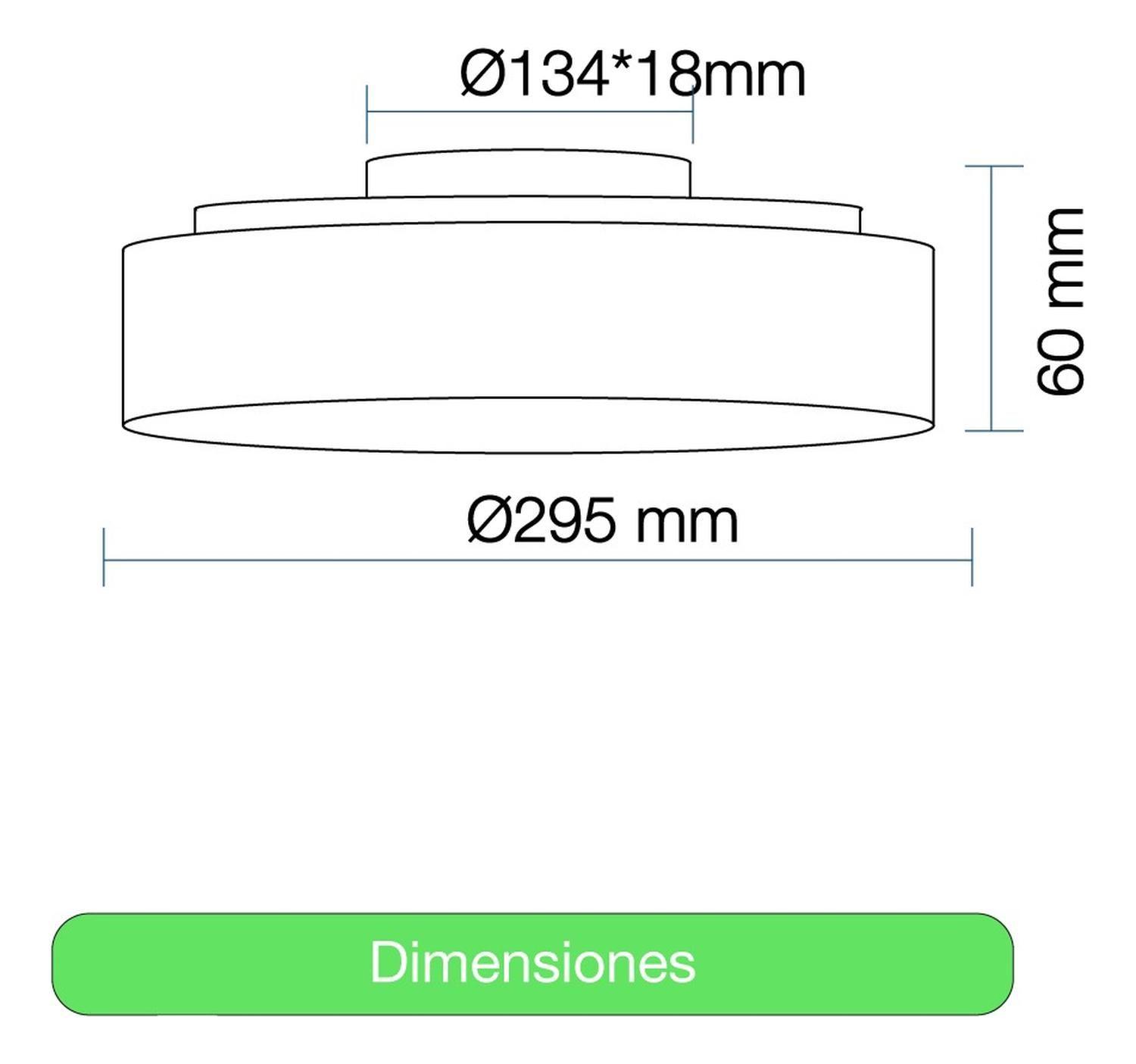 Foco Led Plafon Itd Sob. Redondo 18w Sensor Y Control Ip44-7