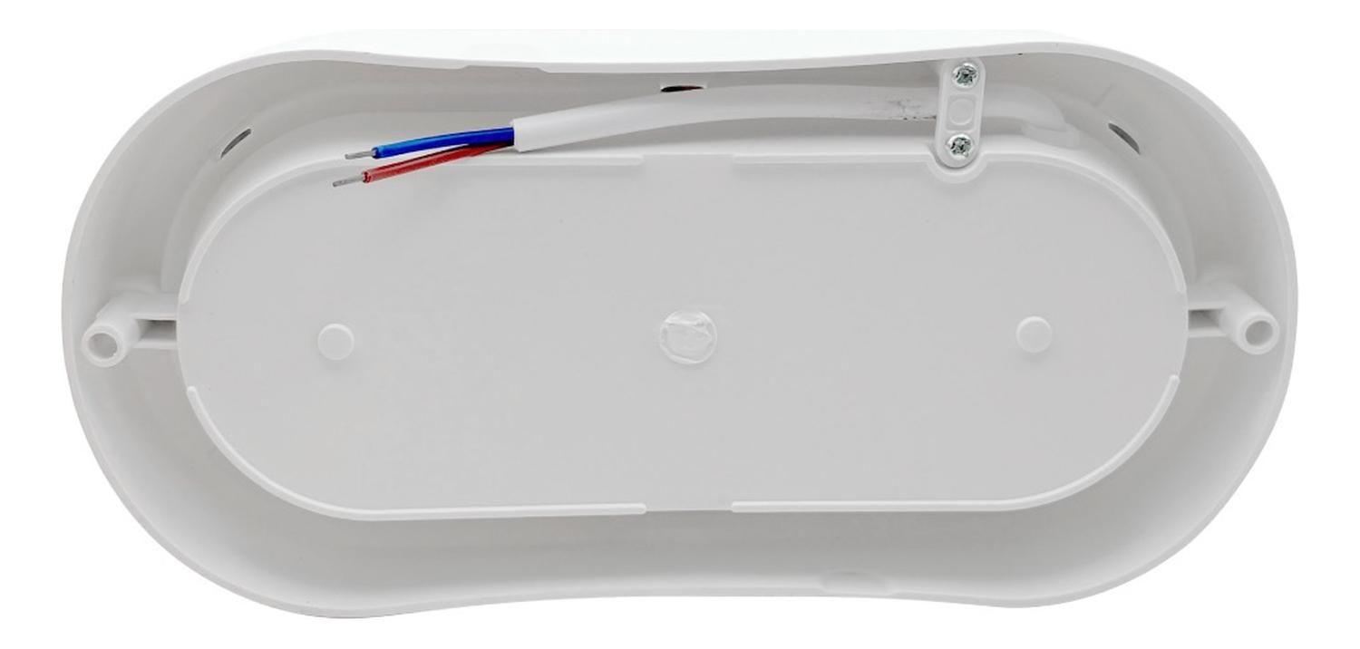 Plafón Foco Tortuga Ovalada Blanco 8w Luz Neutra 560lm Ip54-3
