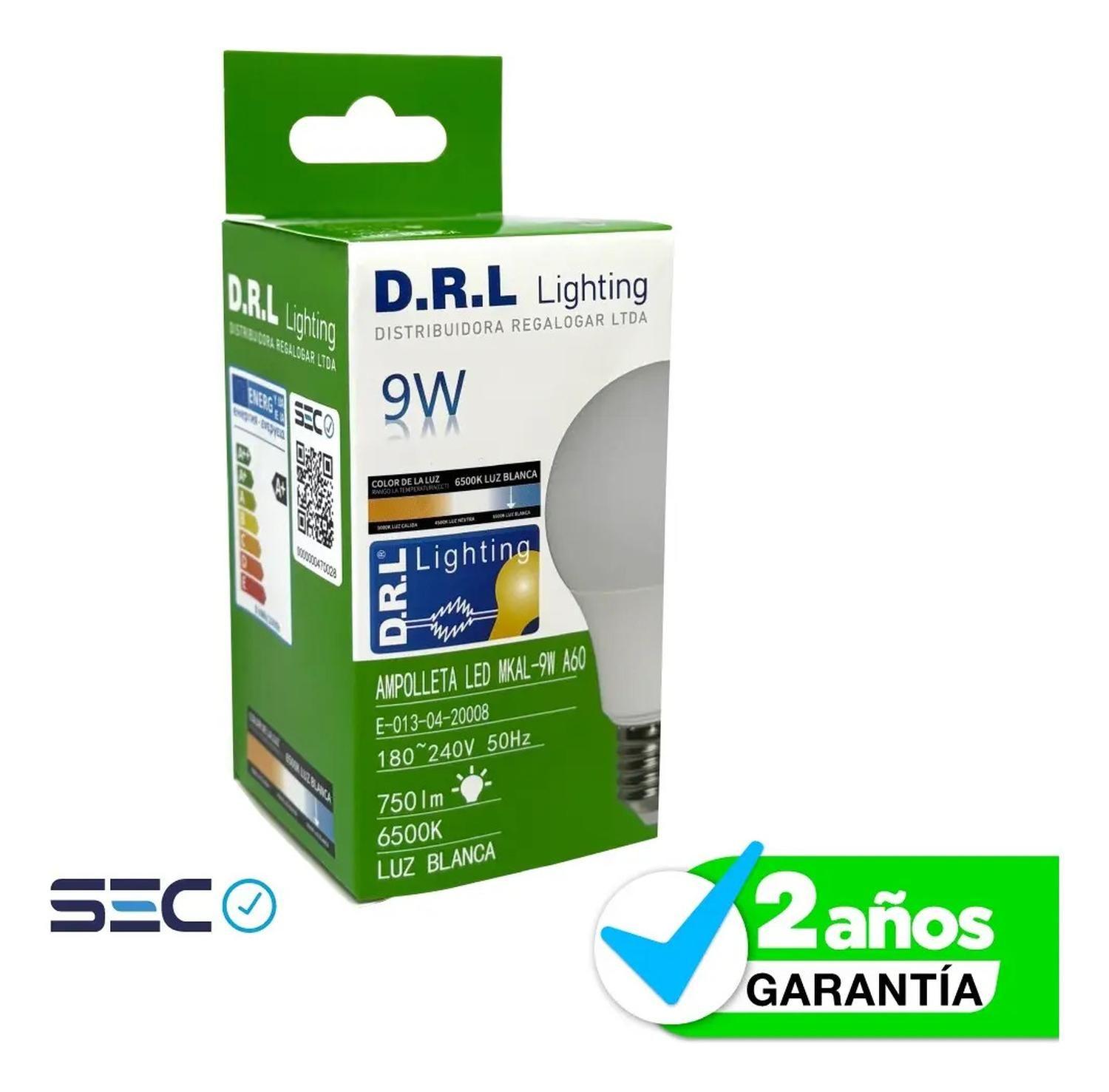 Pack 10 Ampolleta Led Drl 9w 750lm Cálida O Blanca Fría-3