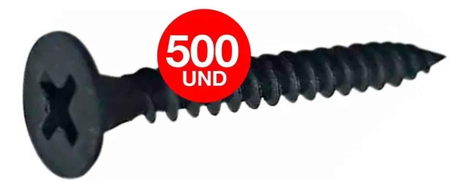 5 Cajas Tornillo Volcanita Wisefix P/fina Negro 6x1 1/4 500u-0