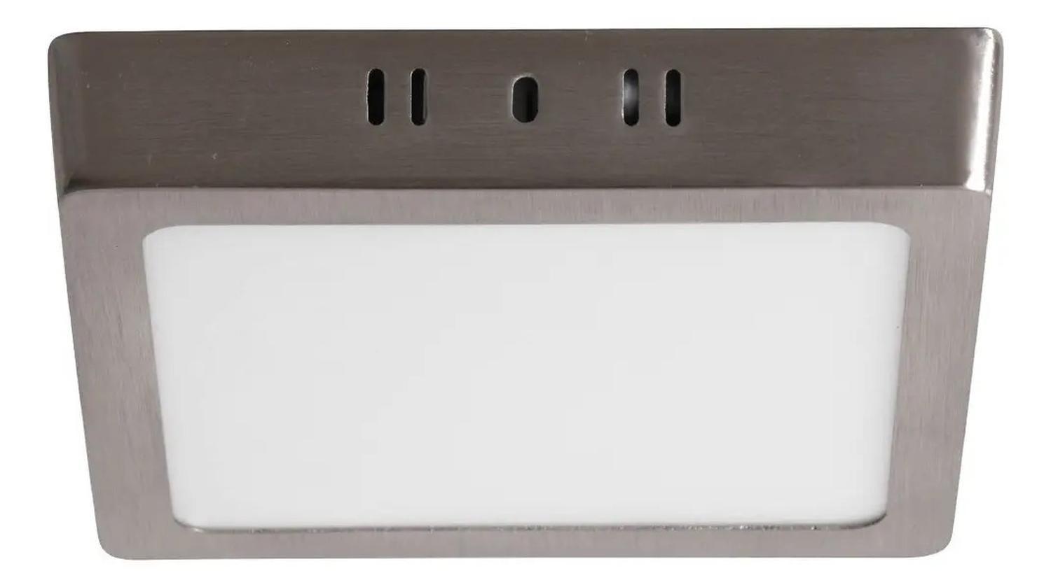 Panel Led Plafón Sobrepuesto Cuadrado Satinado 12w Neutra Satinado-0