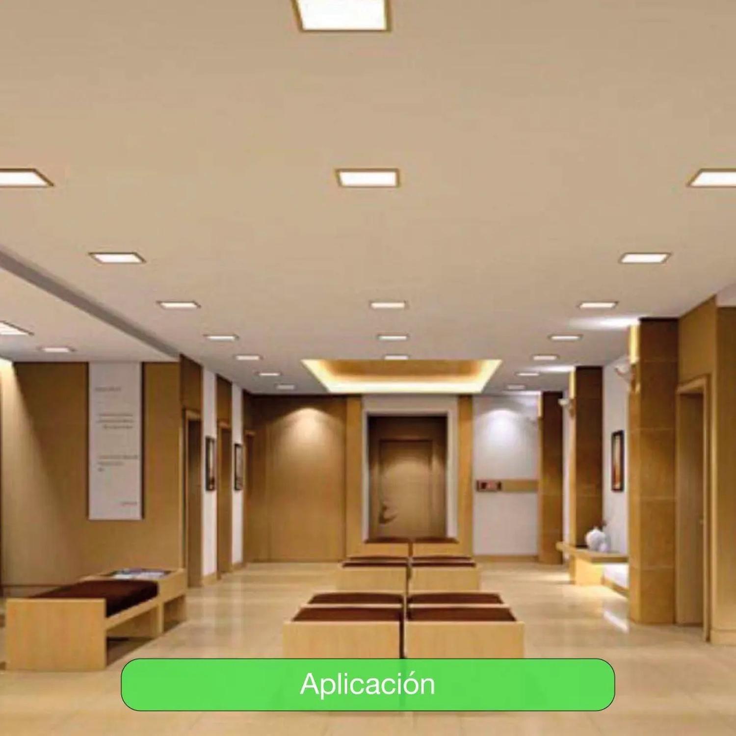 Panel Led Plafón Sobrepuesto Cuadrado Satinado 12w Neutra Satinado-5
