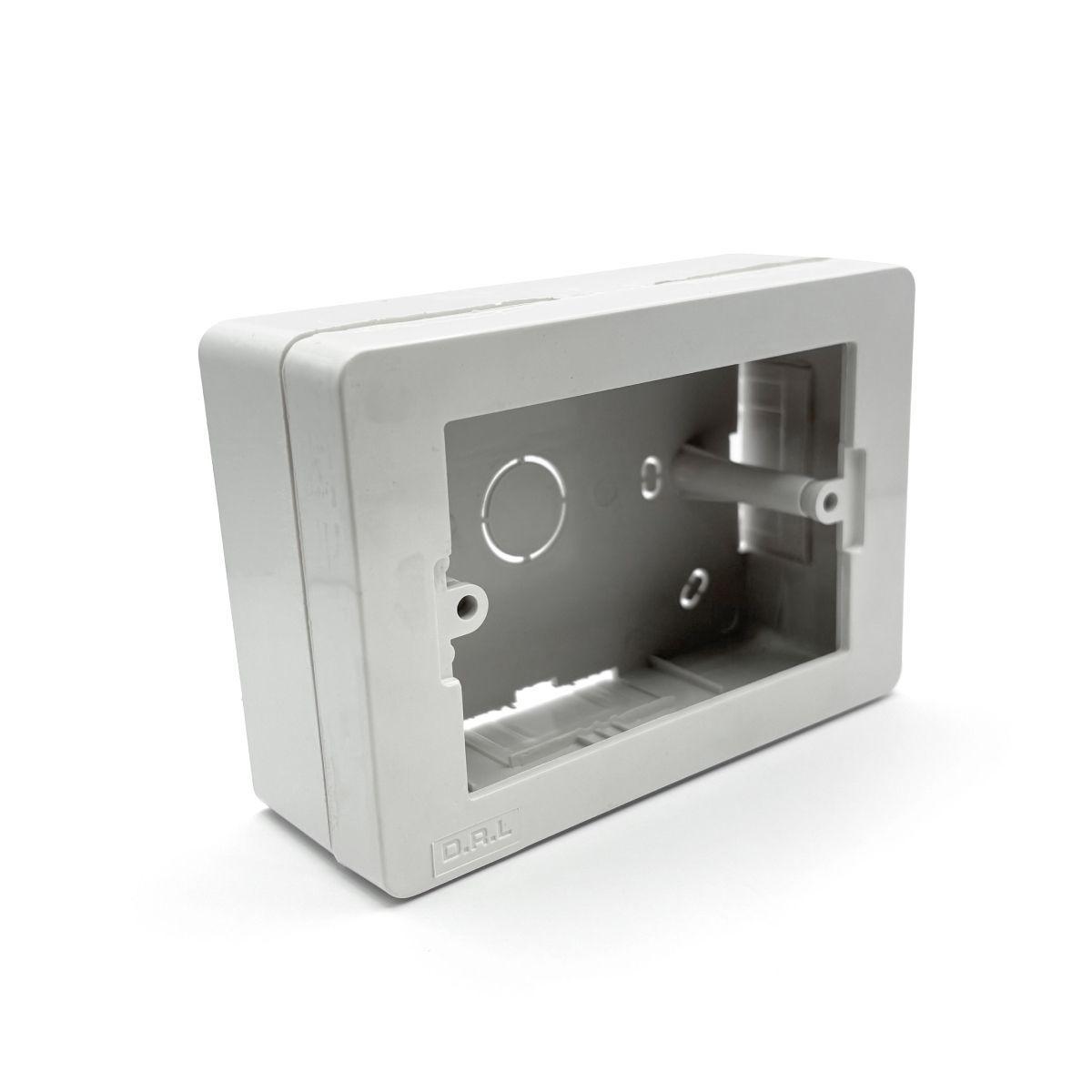 Pack 10 Caja Chuqui Sobrepuesta Pvc C/tornillos Certificada Blanco-2