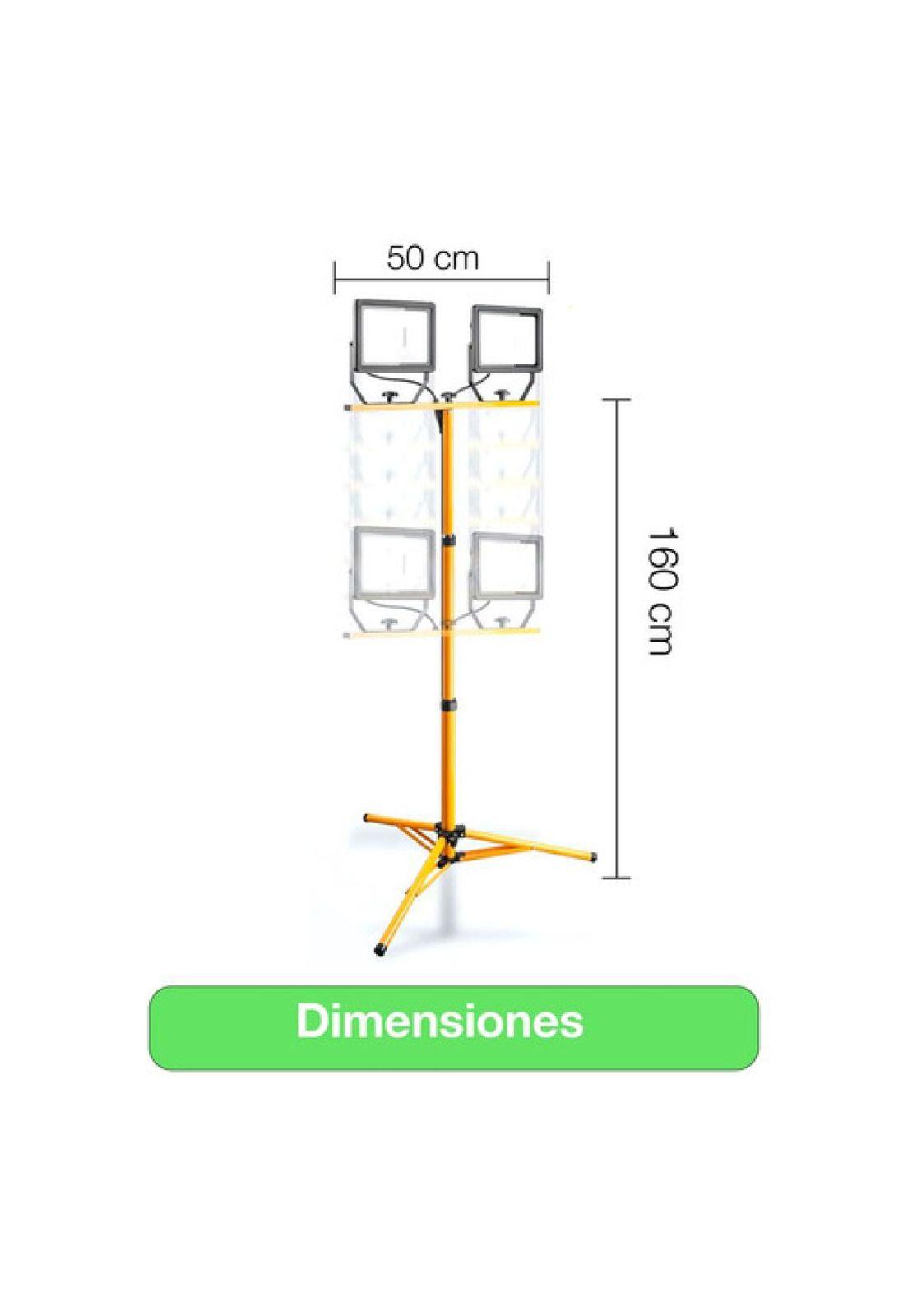 Proyector Led Con Trípode 2x30w Ip65 Luz Fría Certificado Amarillo Blanco Frío-6