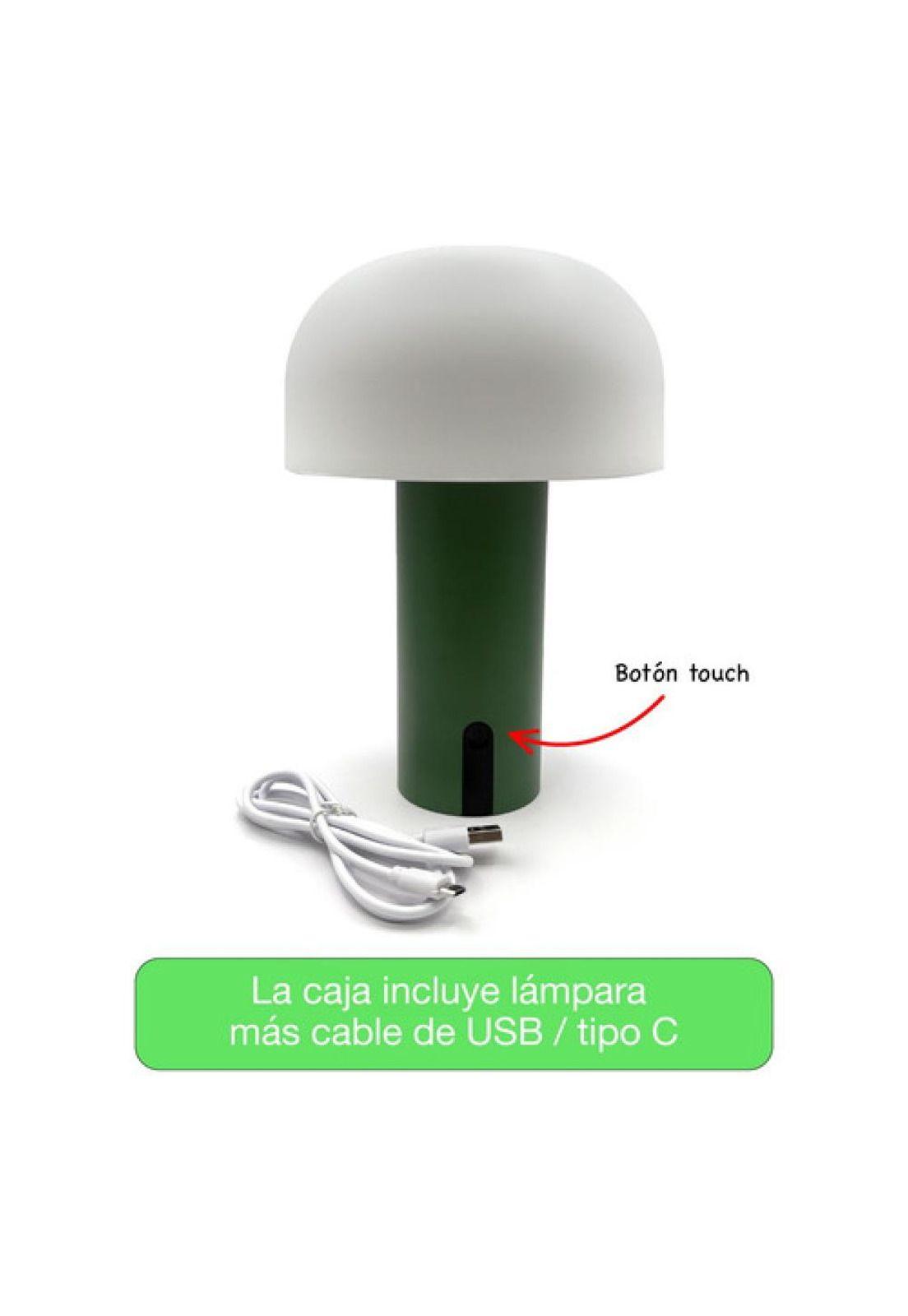 Lámpara Mushroom Interior Exterior Touch Rgb Ip44 Usb 7h Verde-3