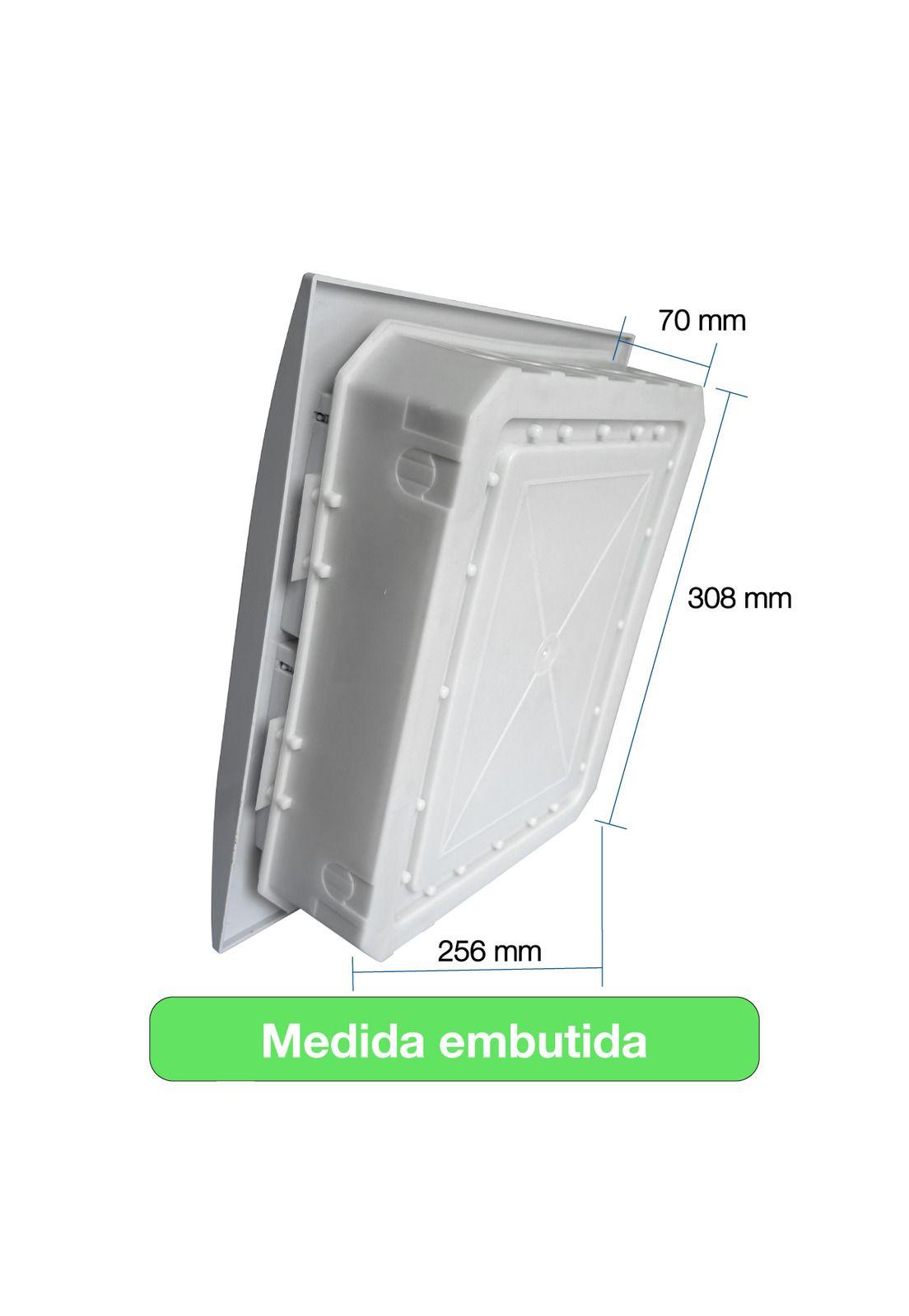 Tablero Eléctrico Embutido Drl 24 Modulos Tapa Blanca Sec-5