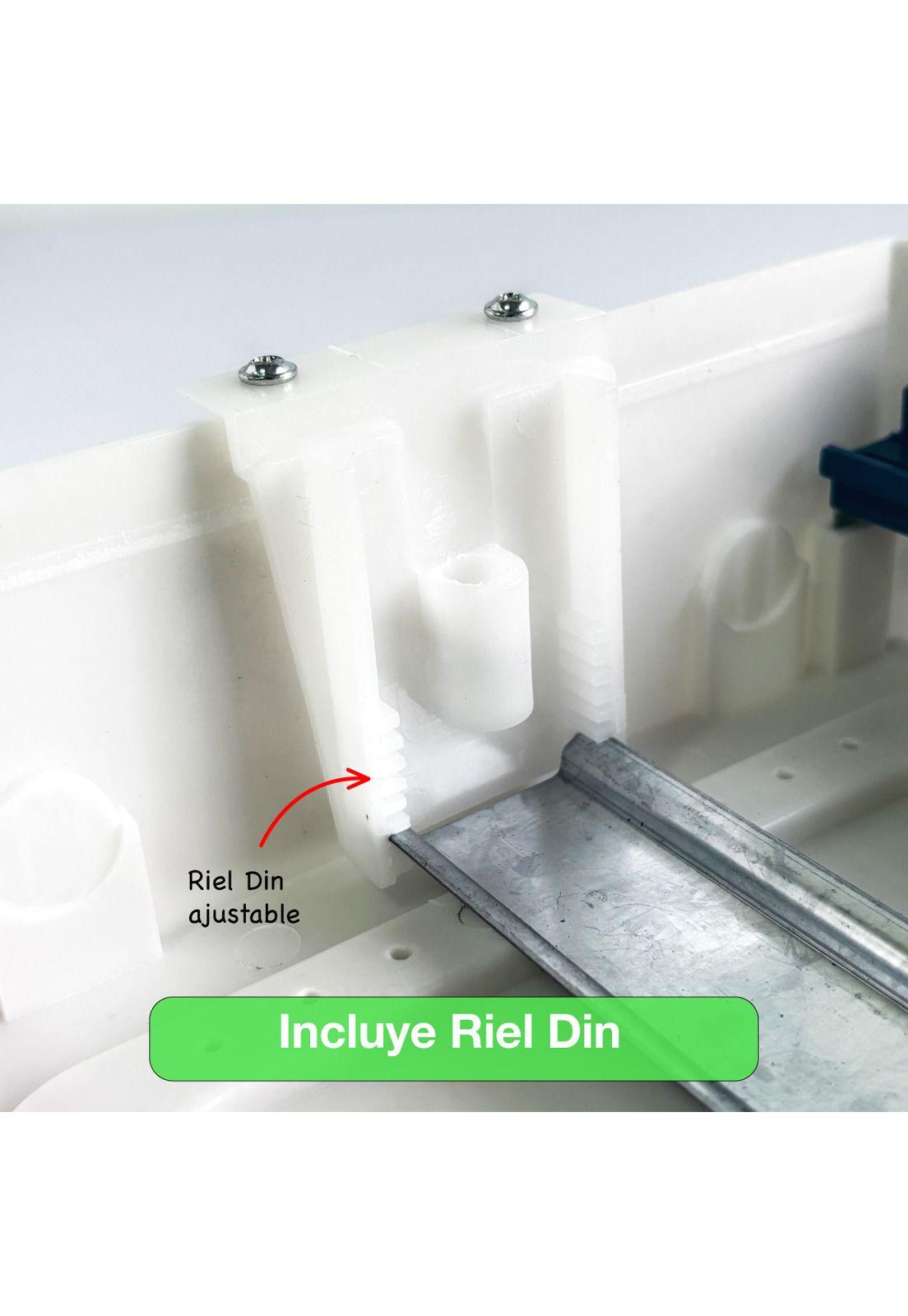 Tablero Eléctrico Embutido Drl 24 Modulos Tapa Blanca Sec-7