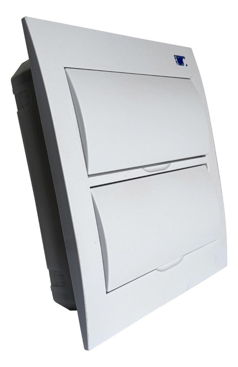 Tablero Eléctrico Embutido Drl 24 Modulos Tapa Blanca Sec-2