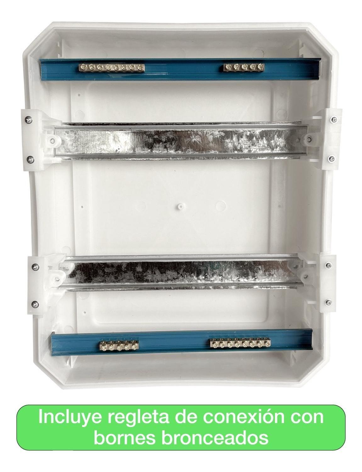 Tablero Eléctrico Embutido Drl 24 Modulos Tapa Blanca Sec-4