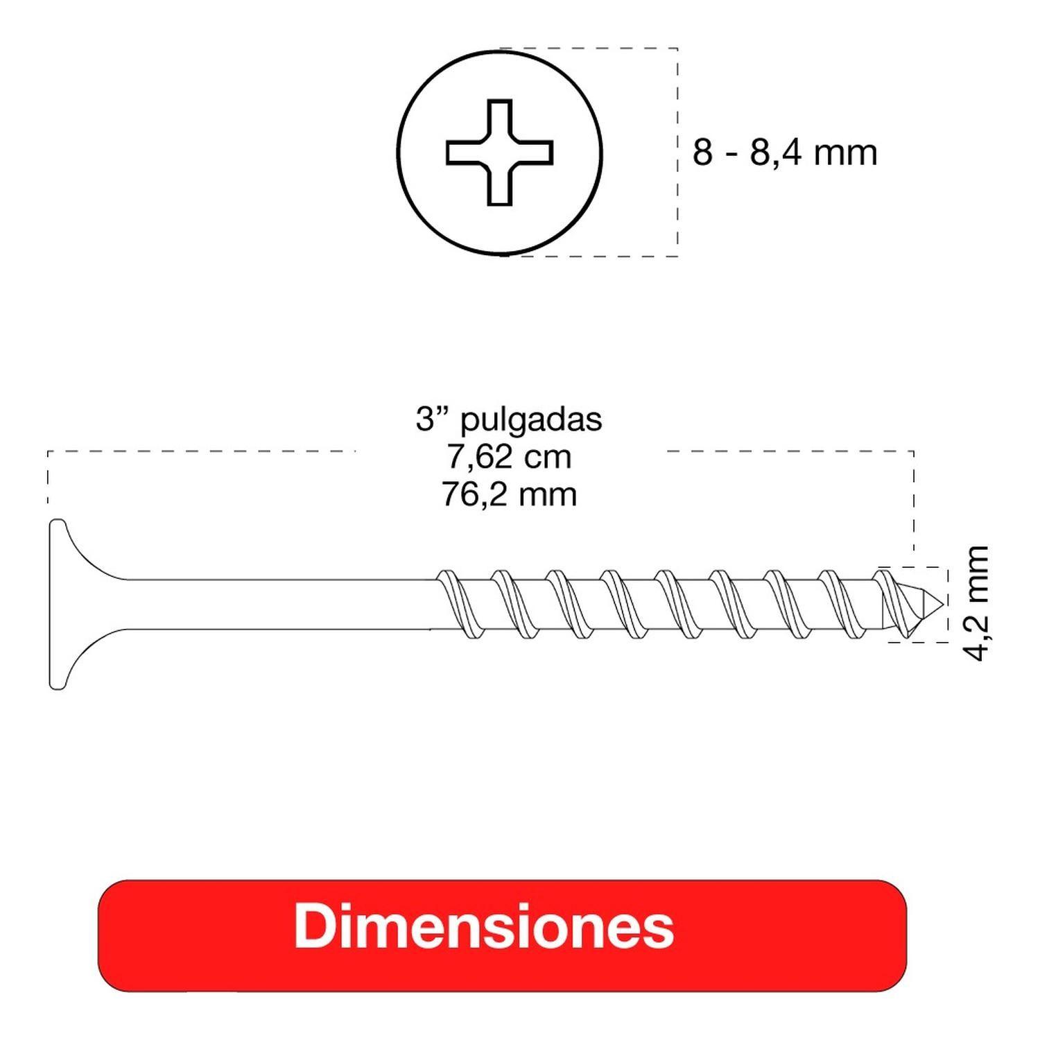 30 Cajas Tornillo Volcanita Wisefix P/fina Negro 8x3 3000u-4