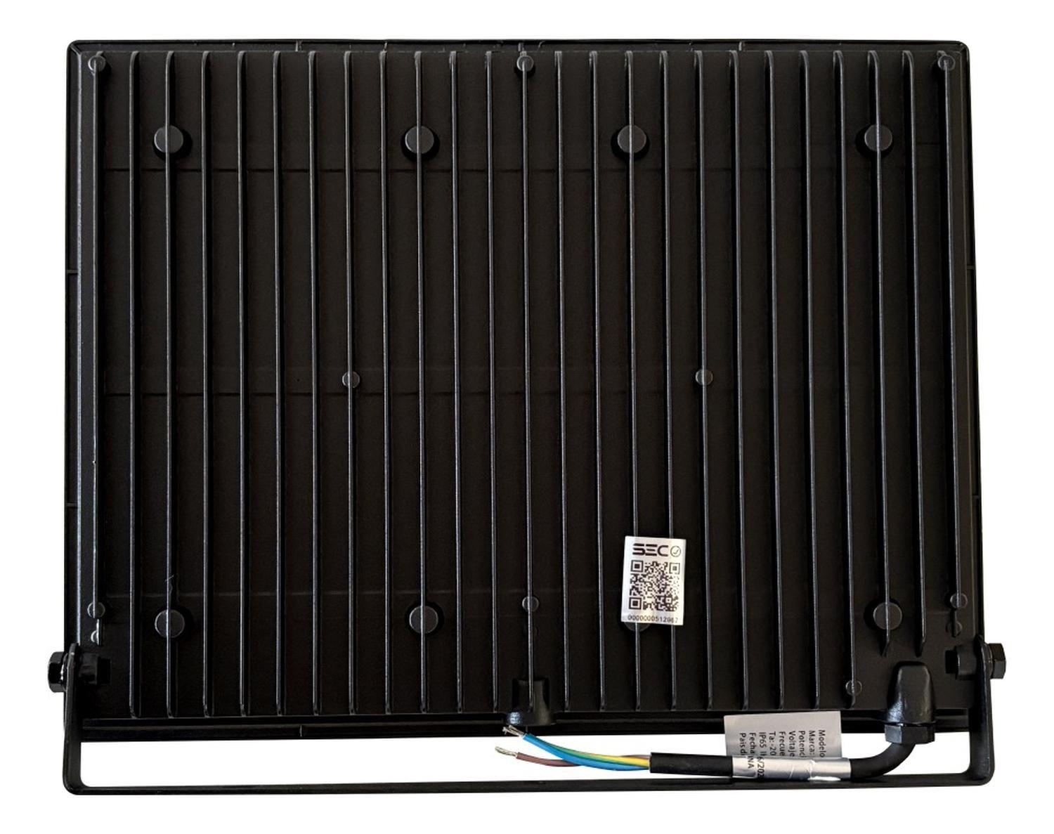 Foco Proyector Led Reflector 300w Ip65 Ik08 Luz Blanca Sec Negro Blanco Frío-2