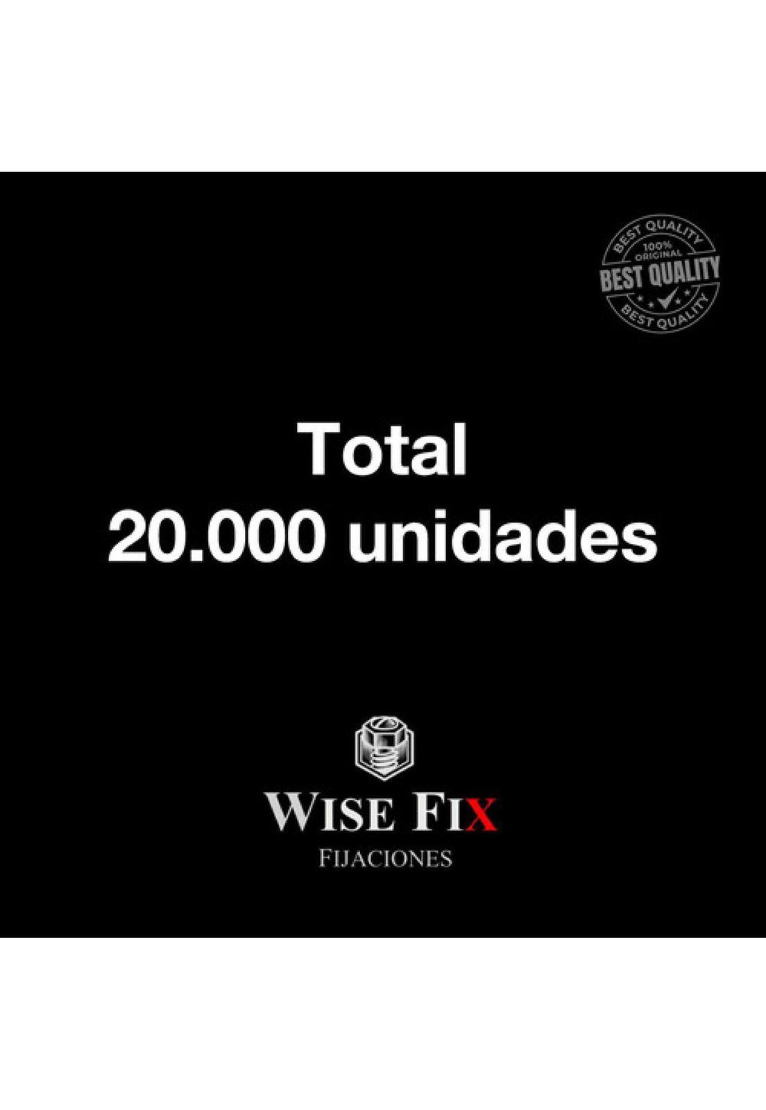 20 Caja Tornillo C/lenteja Wisefix P/broca 8x1/2 Zinc 20000u-4