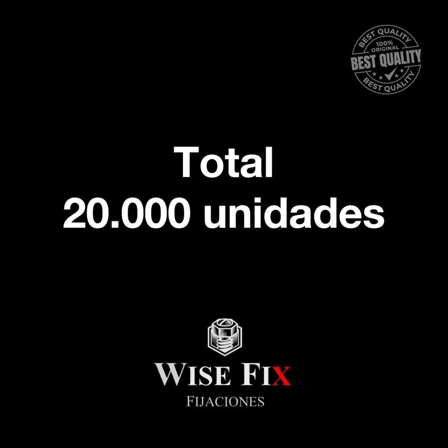 20 Caja Tornillo C/lenteja Wisefix P/broca 8x1/2 Zinc 20000u-4